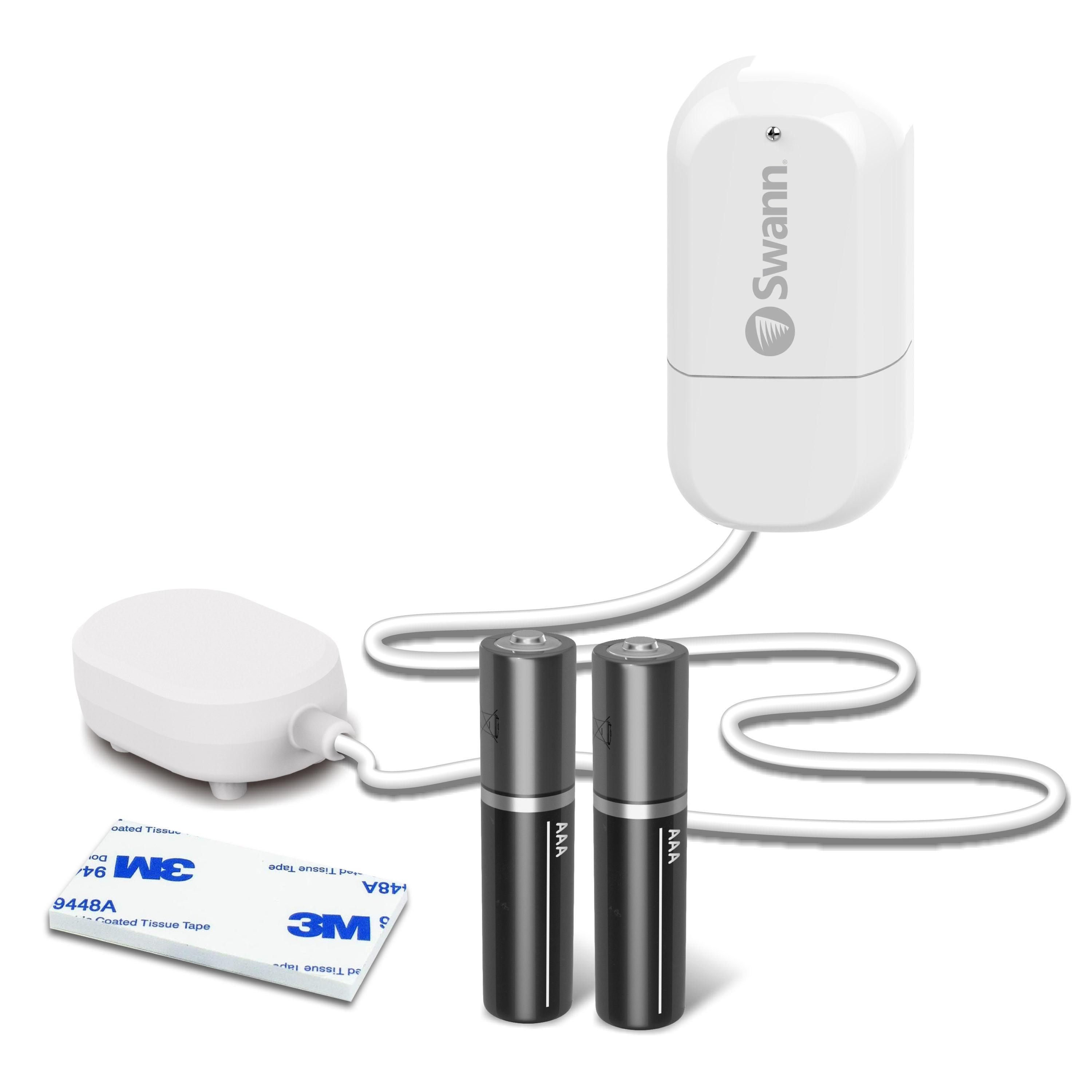 Swann Water Leak Alarm Sensor, Home Water Detector, Wireless Wi-Fi Connection, No Hub Required, Smartphone Alerts, Early Flood Detection