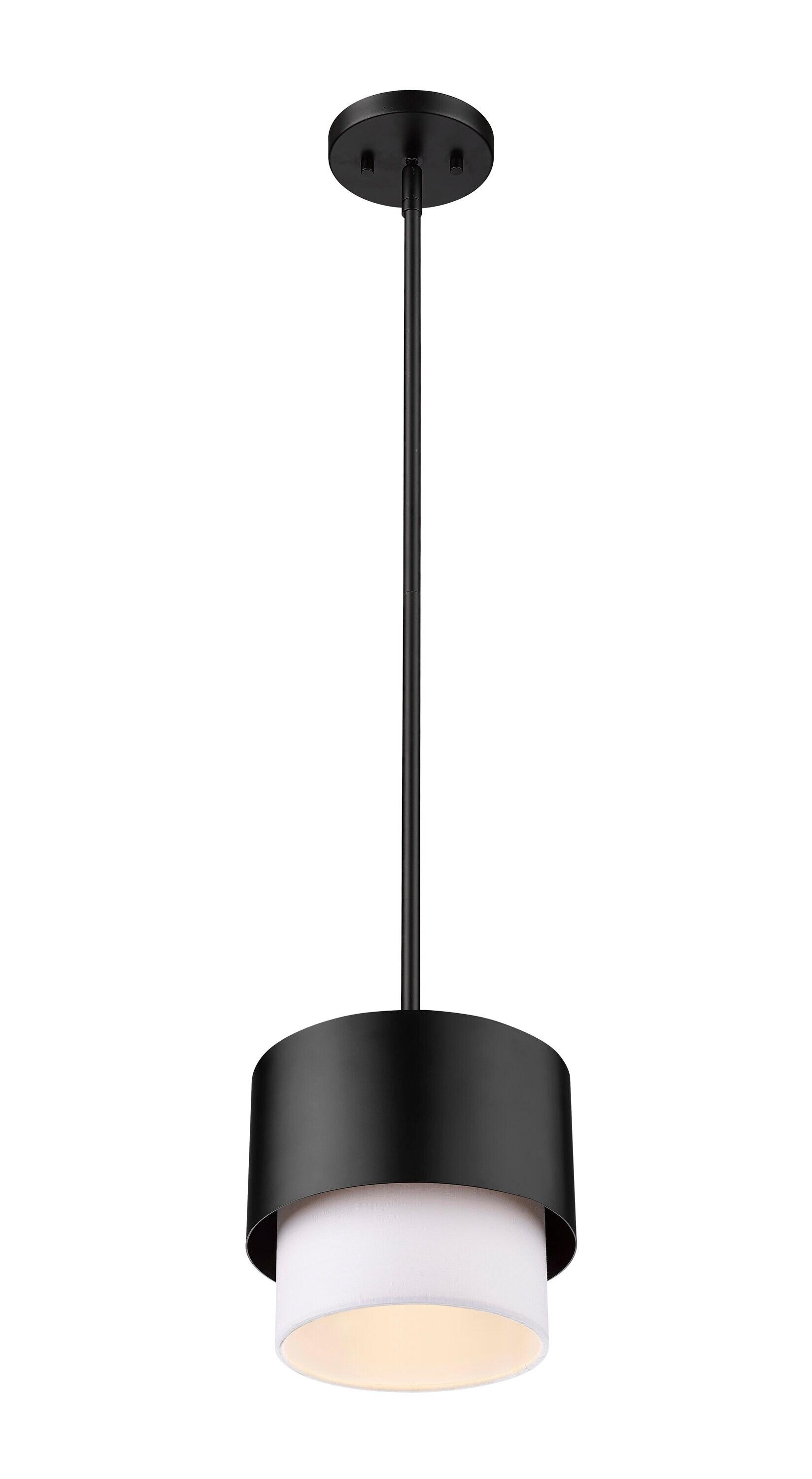 Z-Lite Counterpoint 1 - Light Pendant in  Matte Black