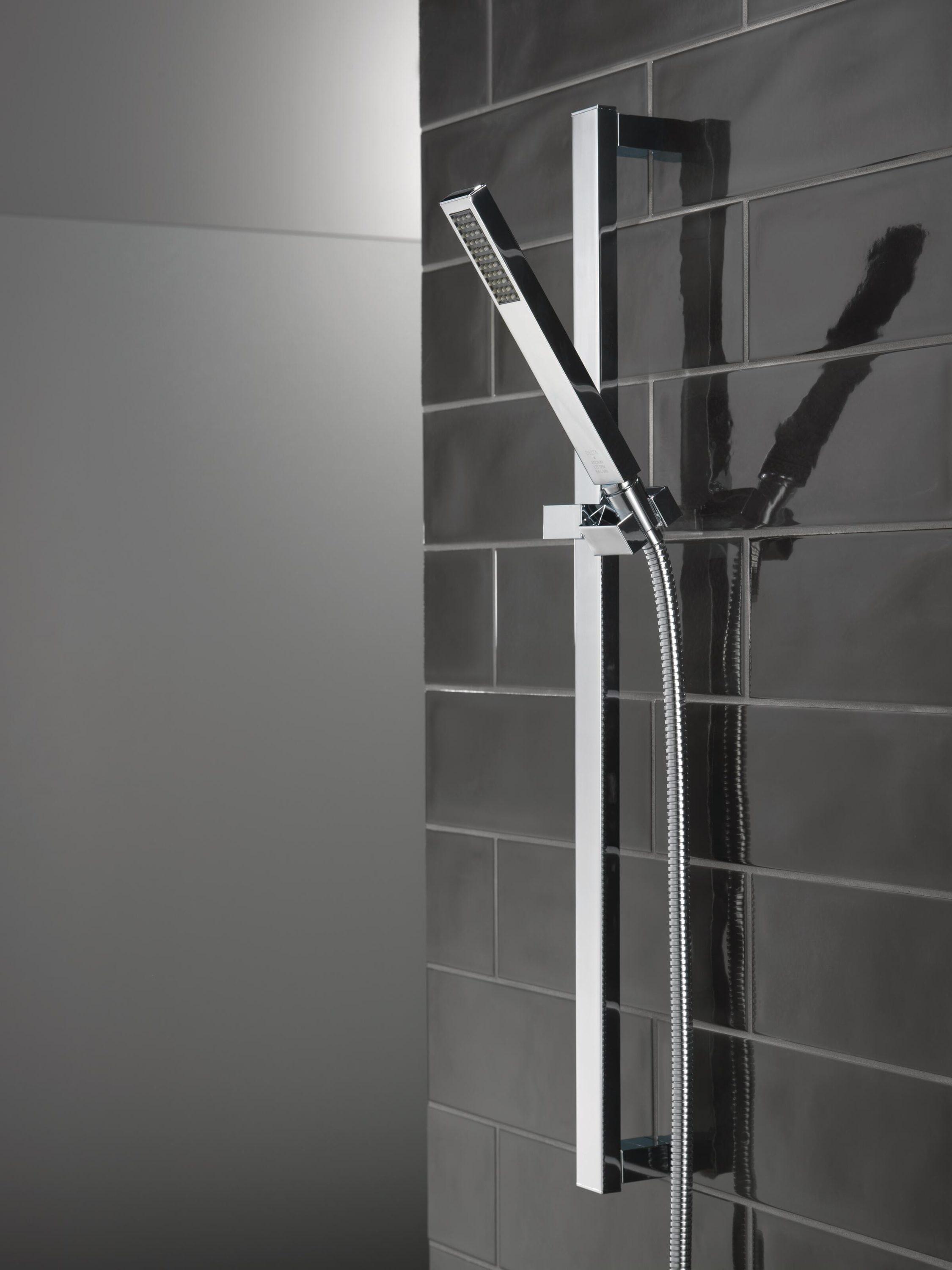 Vero Single Spray Hand Shower with Slide Bar, Handheld Shower Head, Slide Bar Hand Shower 1.75 GPM