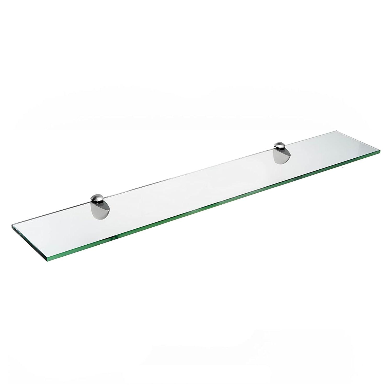 Latitude Run® Glass Accent Shelf with Adjustable Shelves