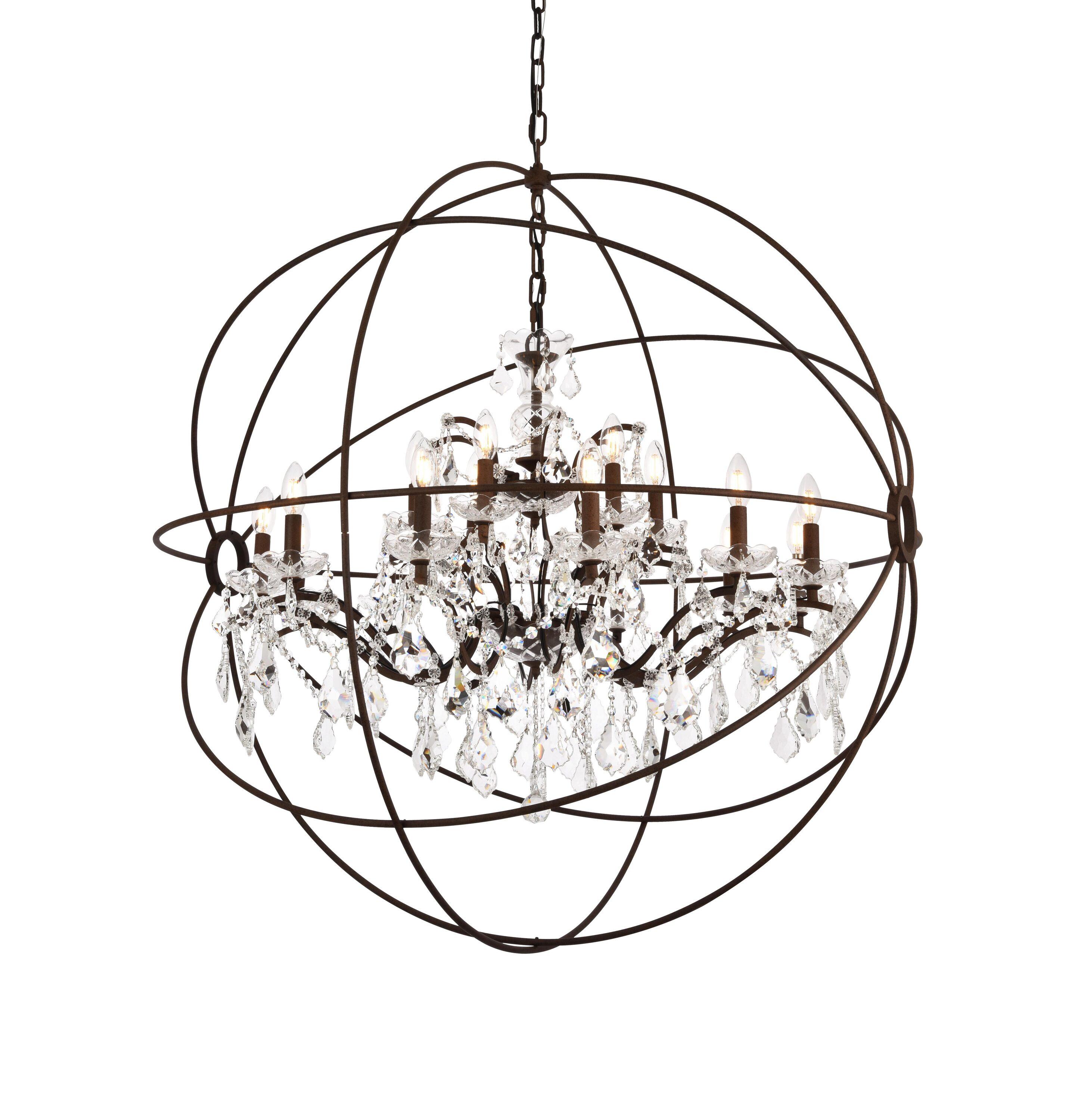 Svante 18 - Light Dimmable Globe Chandelier