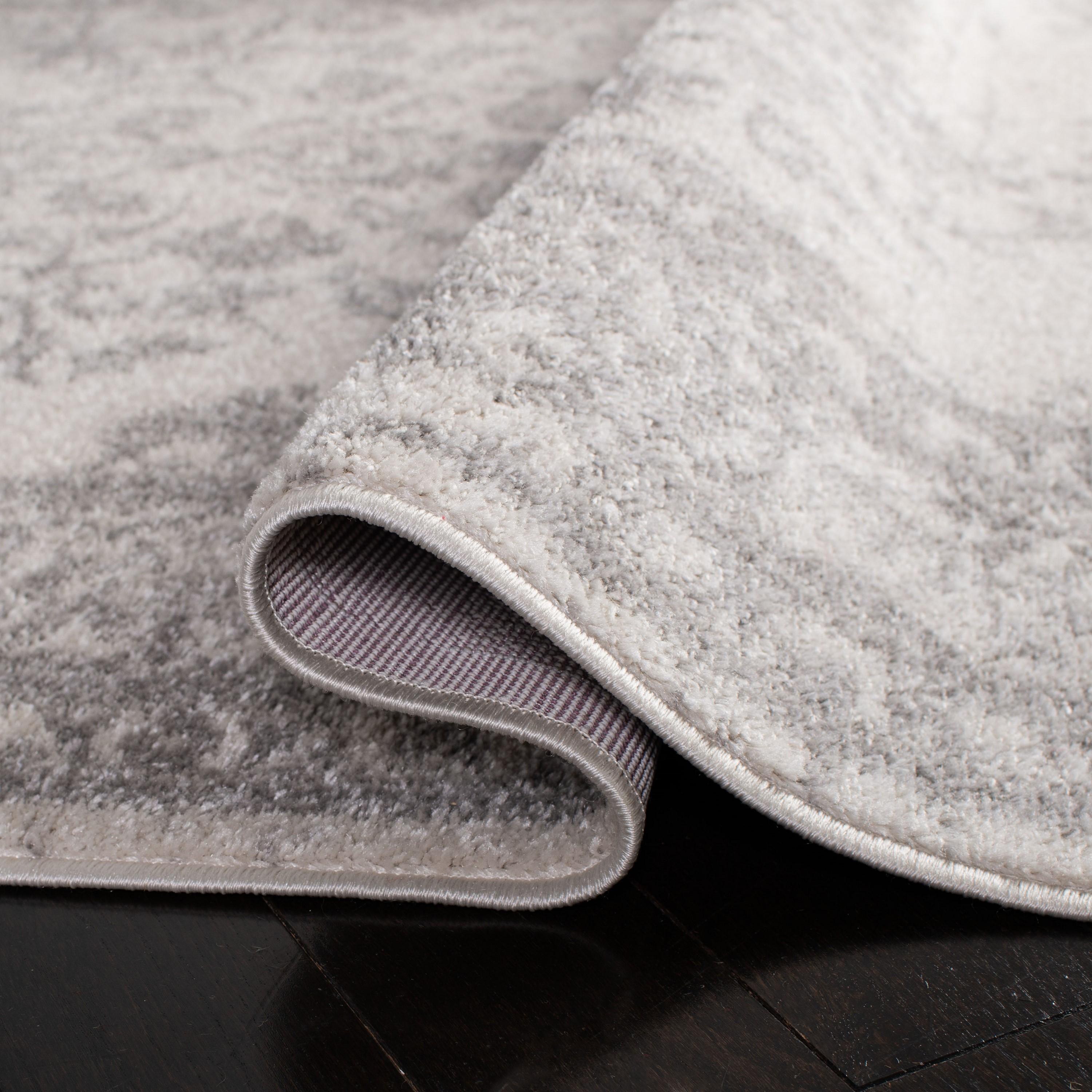 Adirondack ADR101 Power Loomed Runner Rug - Ivory/Silver - 2'6"x10' - Safavieh.