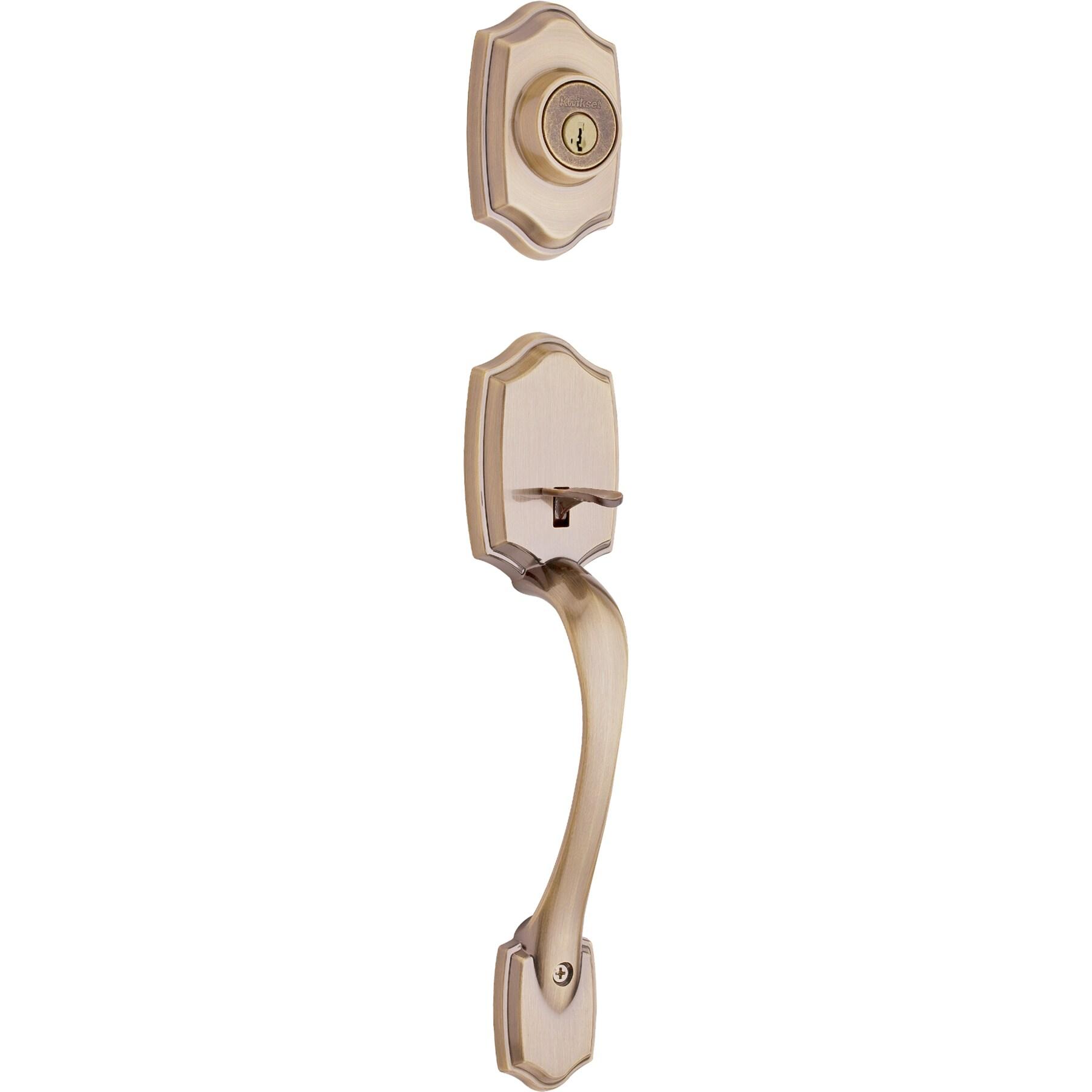 Handleset with Deadbolt and Door Two Piece and Rosette