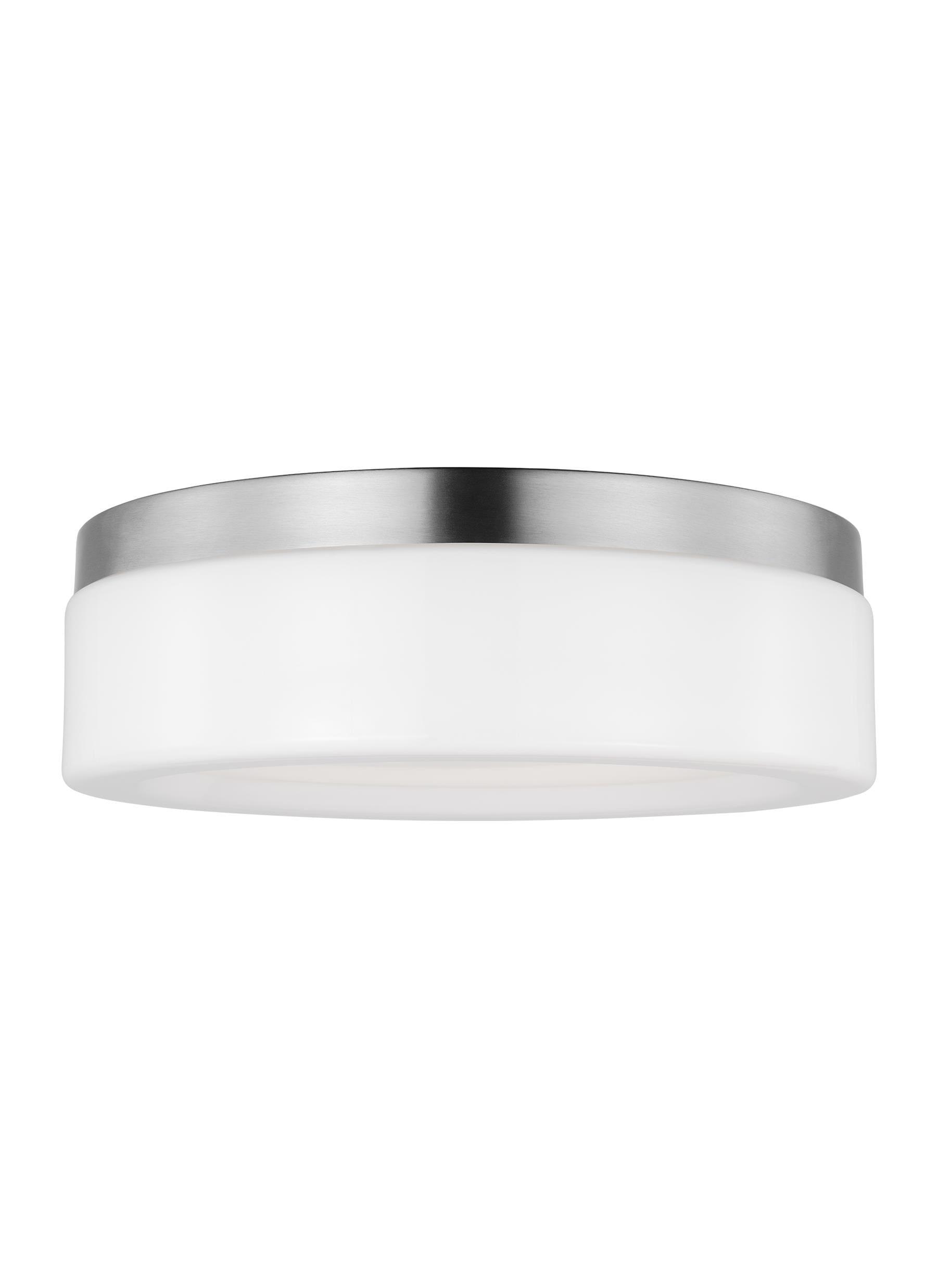 Helmes Single Light Glass LED Flush Mount