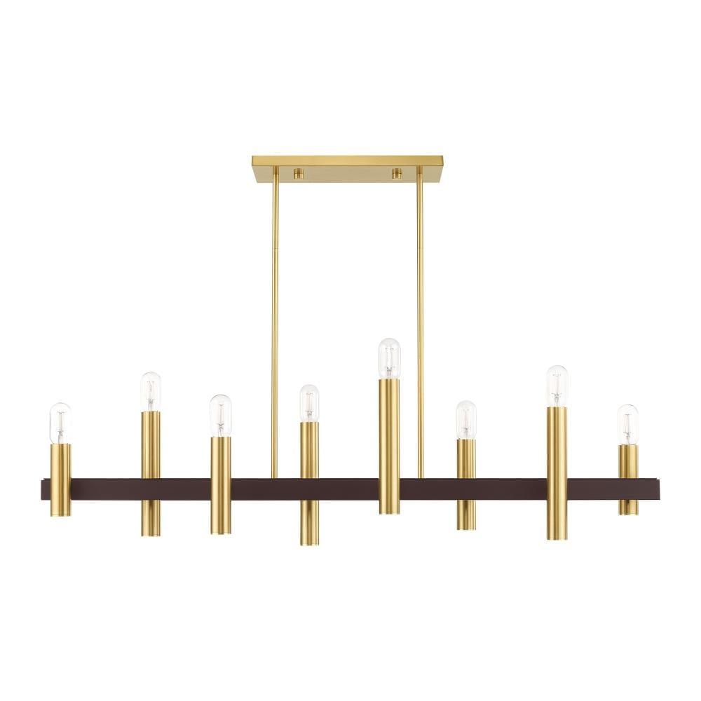 Livex Lighting Helsinki 8 - Light Chandelier in  Satin Brass/Bronze