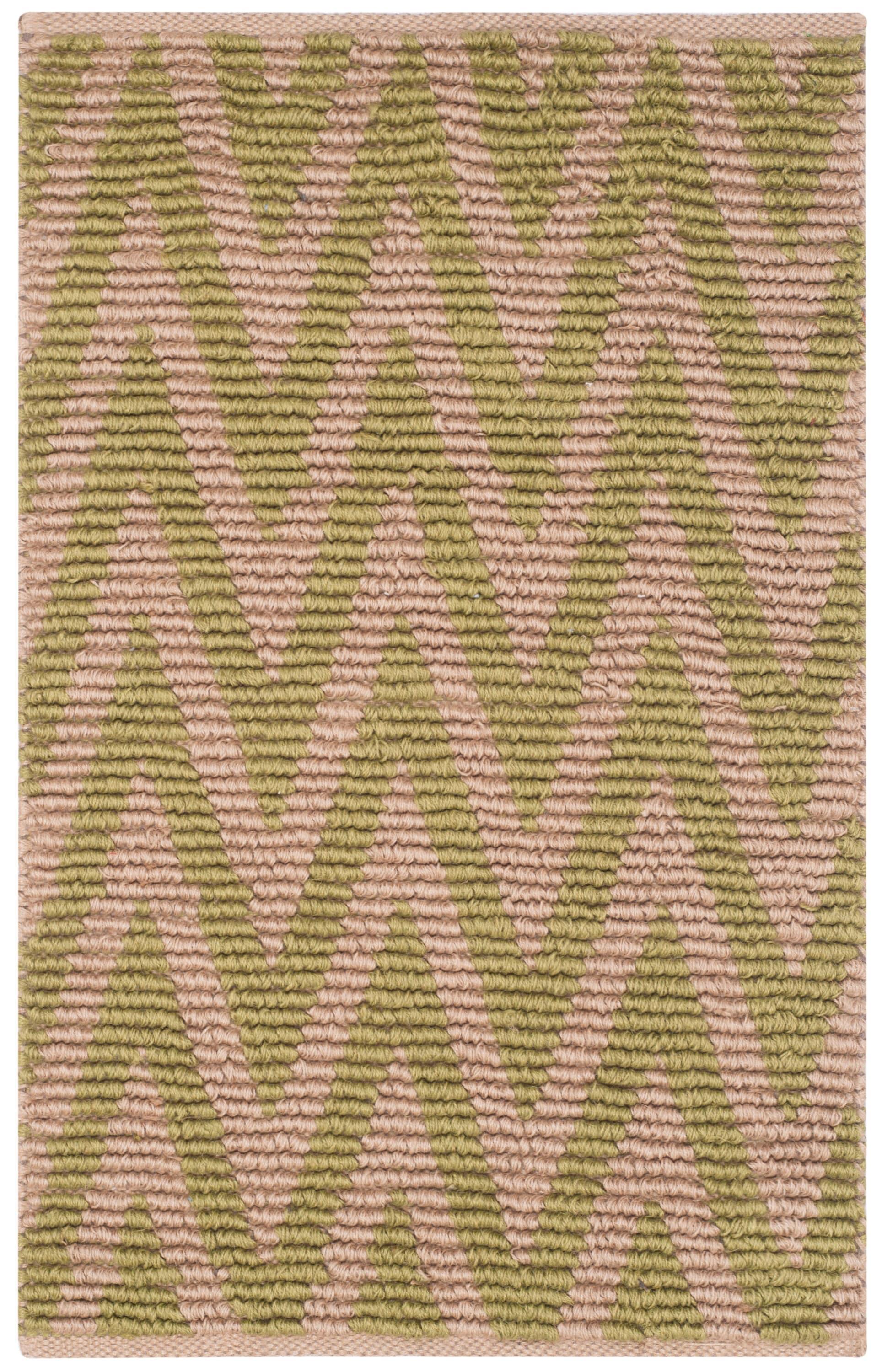 Cape Cod CAP863 Hand Woven Accent Rug - Natural/Green - 2'3"x3'9" - Safavieh.