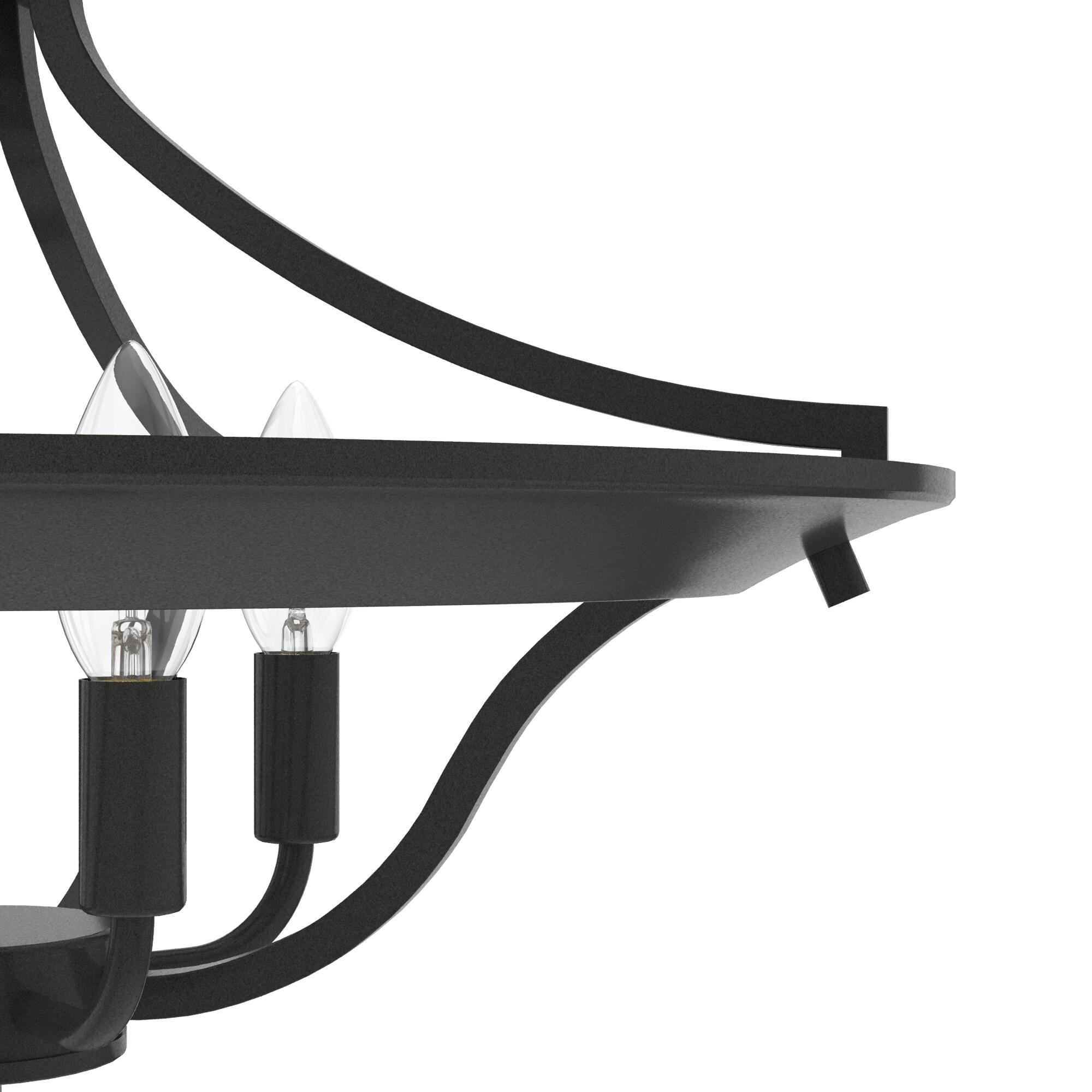 Hunter Fan Perch Point 4 Light Semi Flush Mount