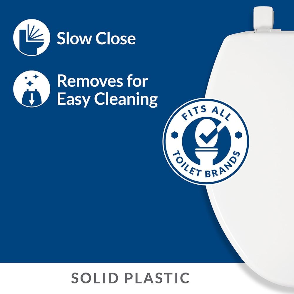 Bemis 166TT 000 Elongated Toilet Seat, White Molded Wood - Quantity 1