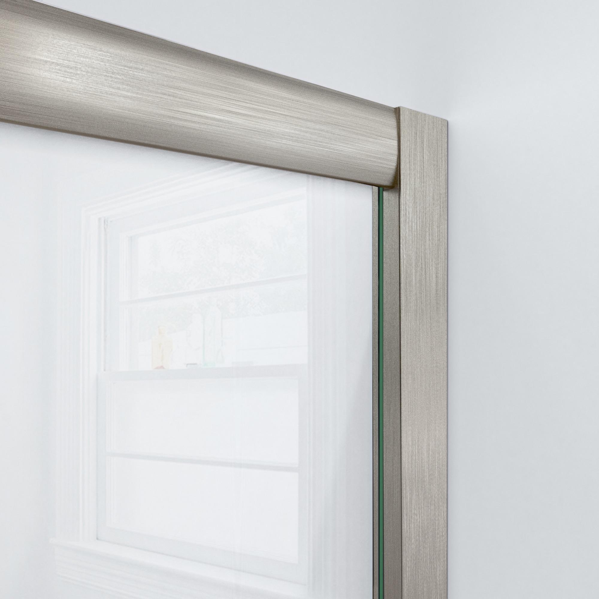 DreamLine Visions 60" W x 36" D x 78" H  Semi Frameless Rectangle Shower Kit with Fixed Panel and Base Included D2116036XXC0004