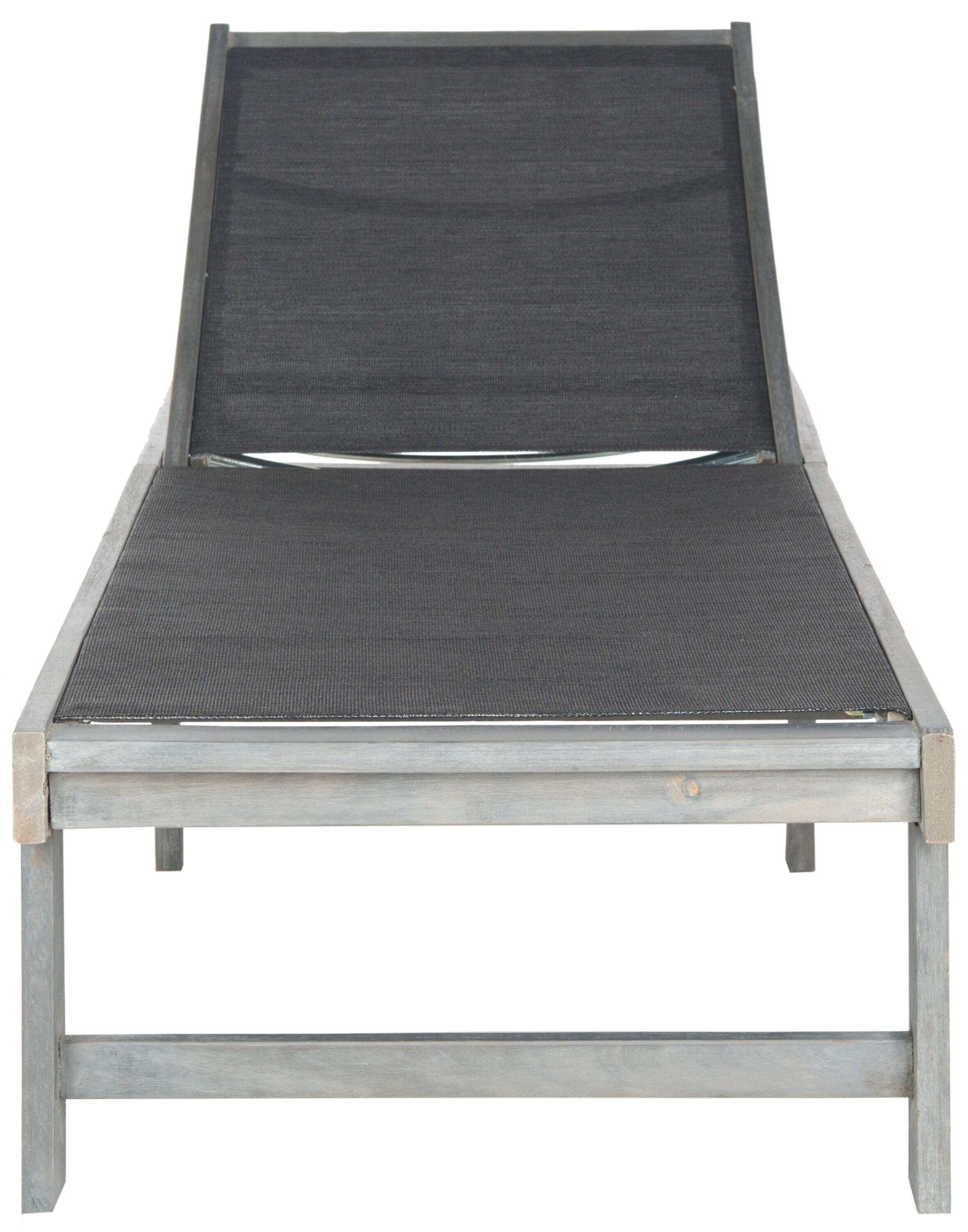 Manteca Lounge Chair - Outdoor - PAT6708 - Ash Grey/Black -Safavieh