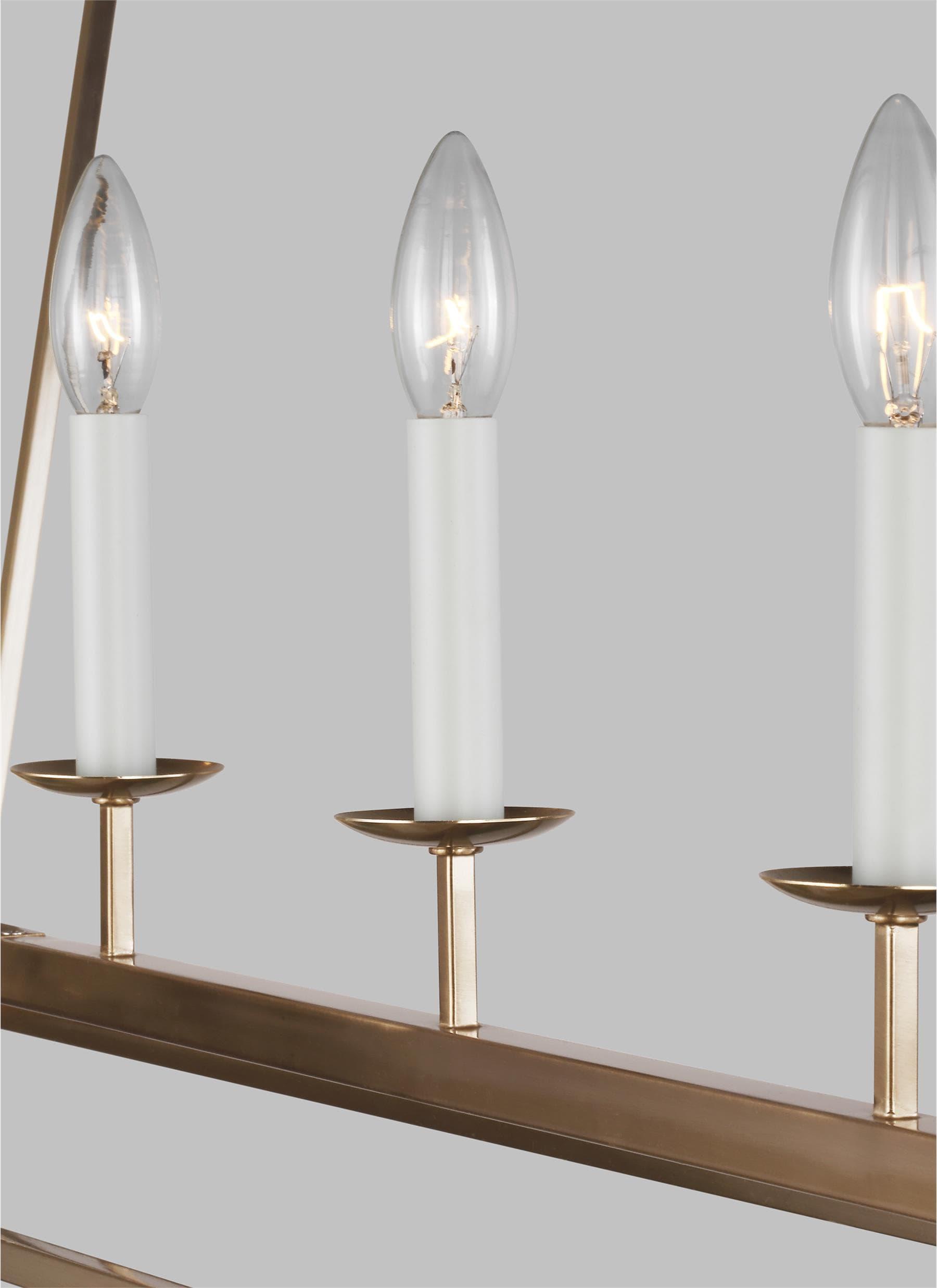 Gala Linear Chandelier - Brass / 50"L