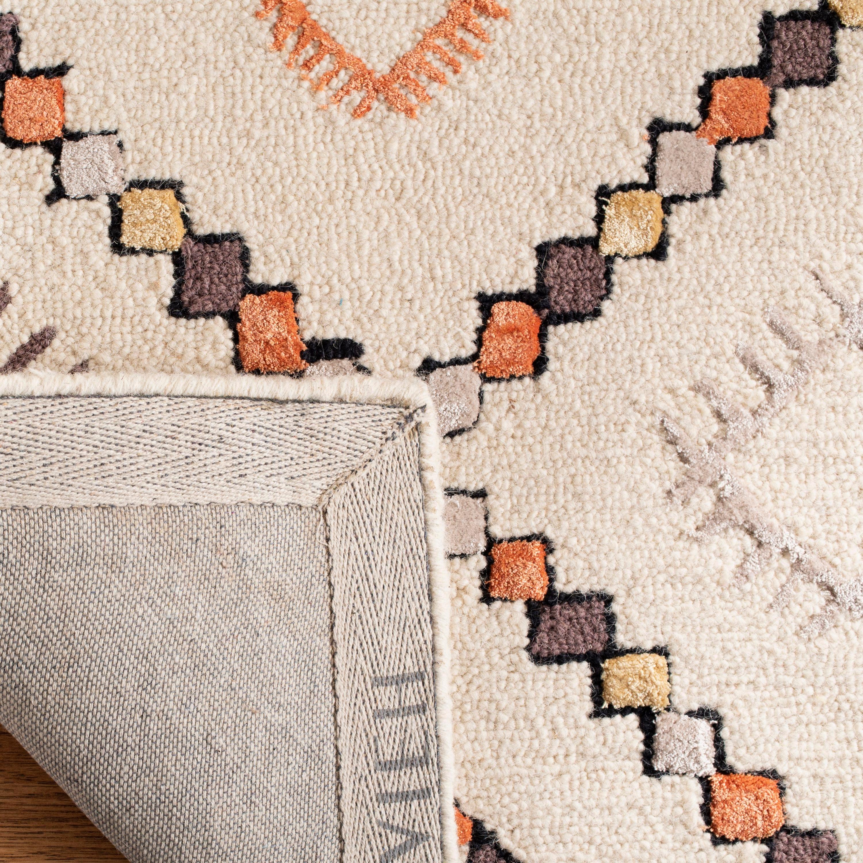 Bellagio BLG548 Hand Tufted Area Rug - Ivory/Multi - 4'x6' - Safavieh.