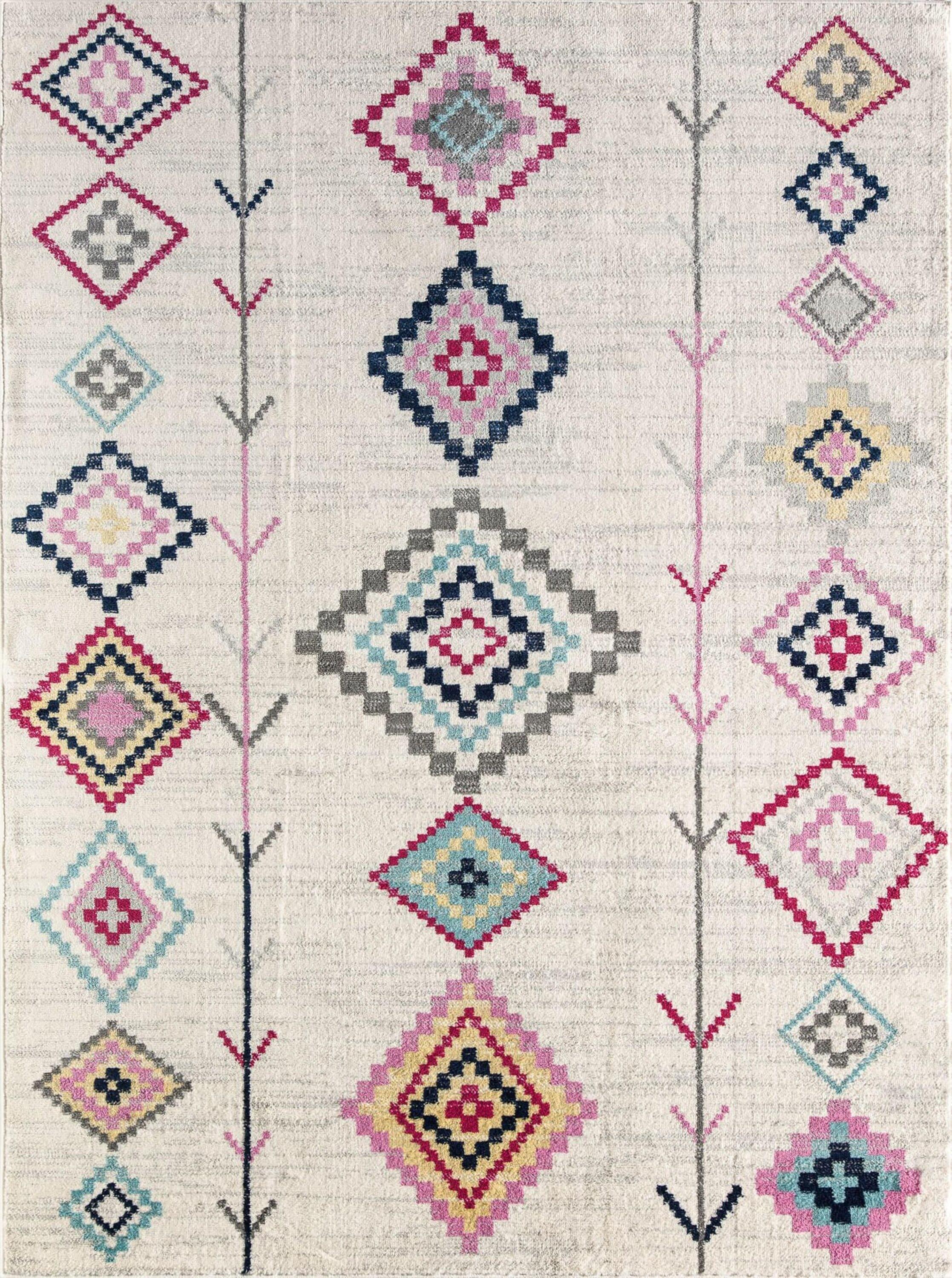 Rugs America Soleil BR15A Ivory Area Rug for Dining Room Rug Neutral Rug Living Room Rug Kitchen, 2'x4'