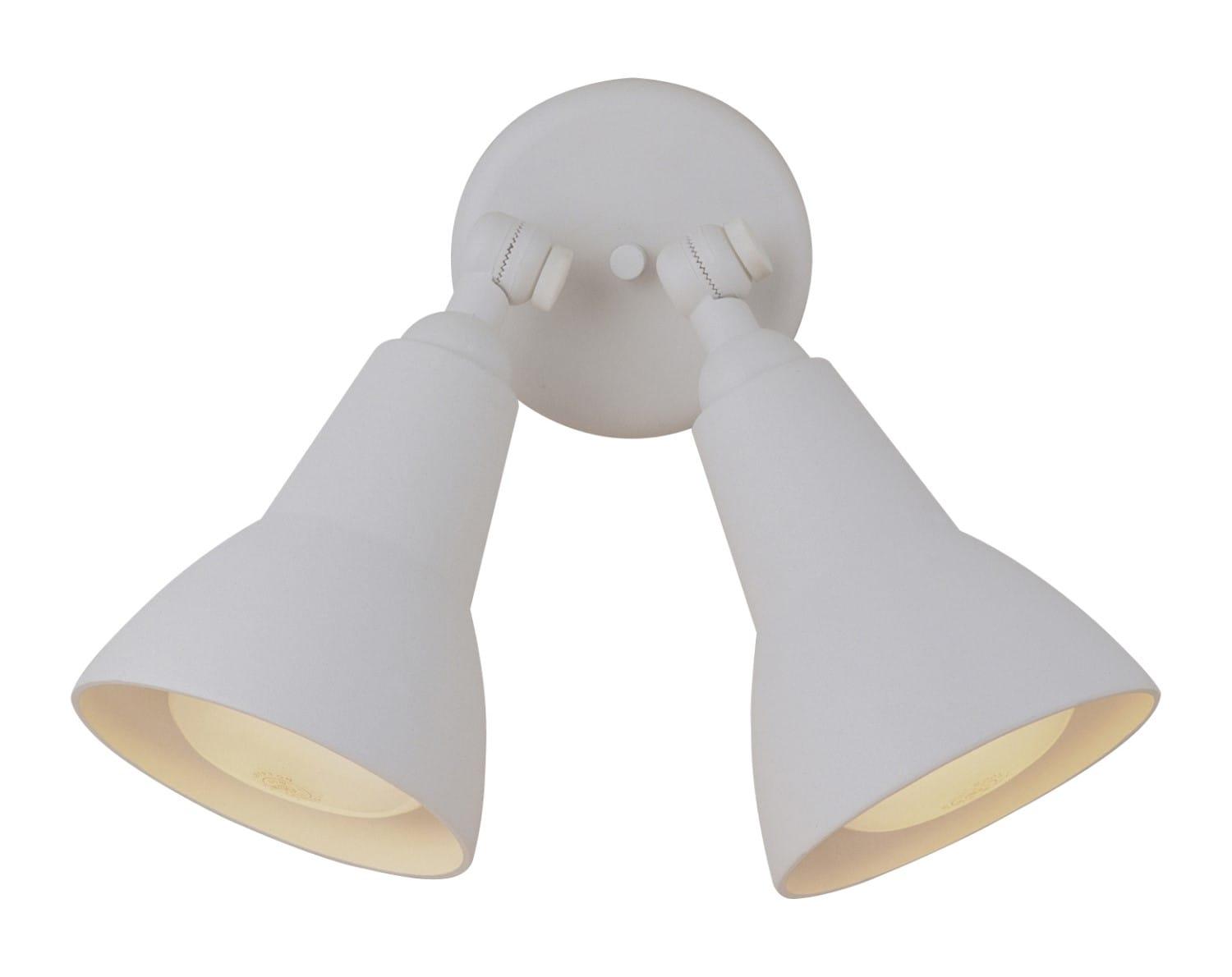 Craftmade 2 - Head Hardwired Outdoor Security Flood Light with Motion Sensor