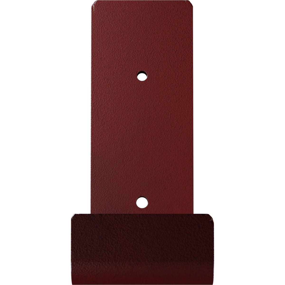 Ekena Millwork 2"W x 6"D x 5 1/2"H Steel Hanging Shelf Bracket, Hammered Bright Red