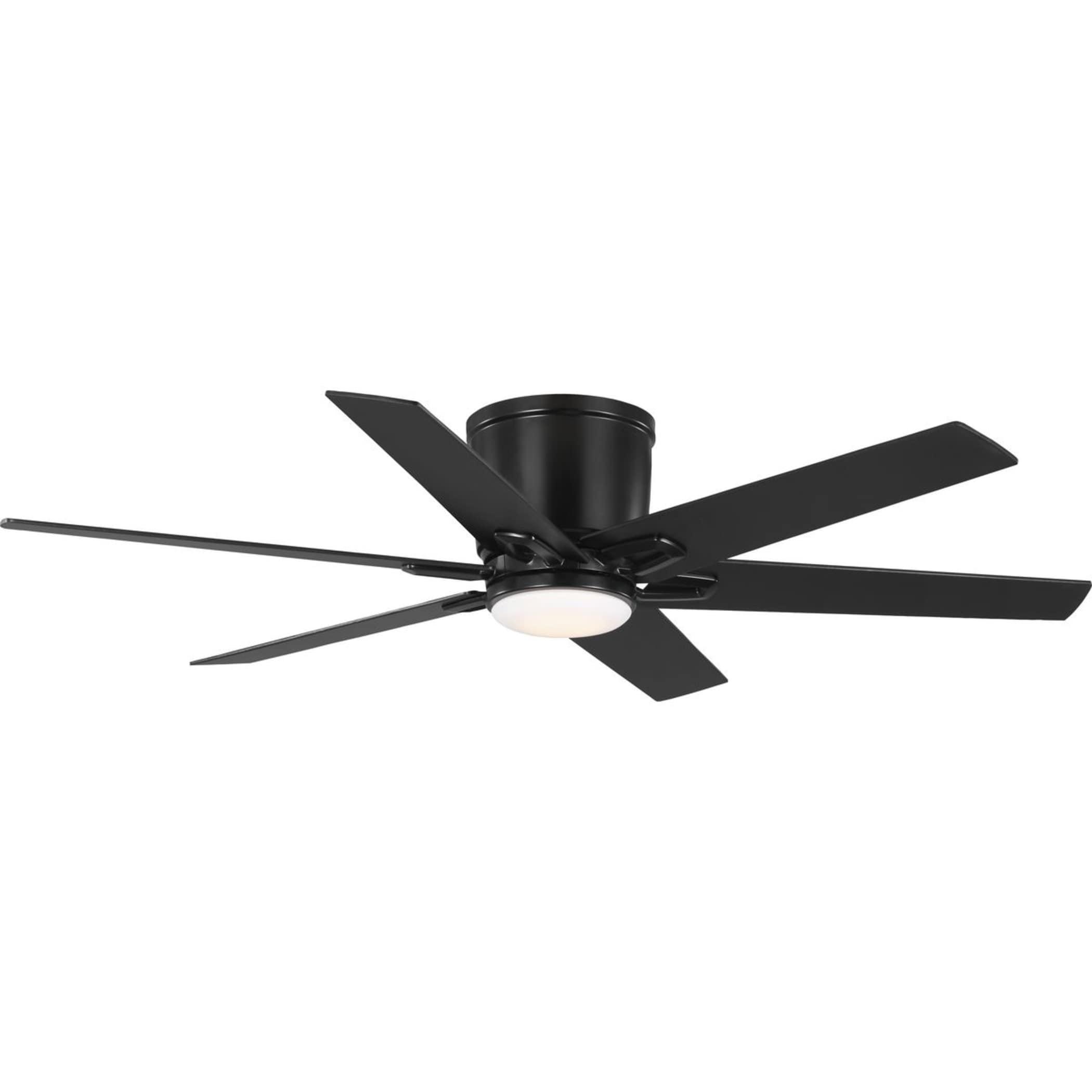 Progress Lighting - Bexar - 6 Blade Flush Mount Ceiling Fan with Light Kit-11.5