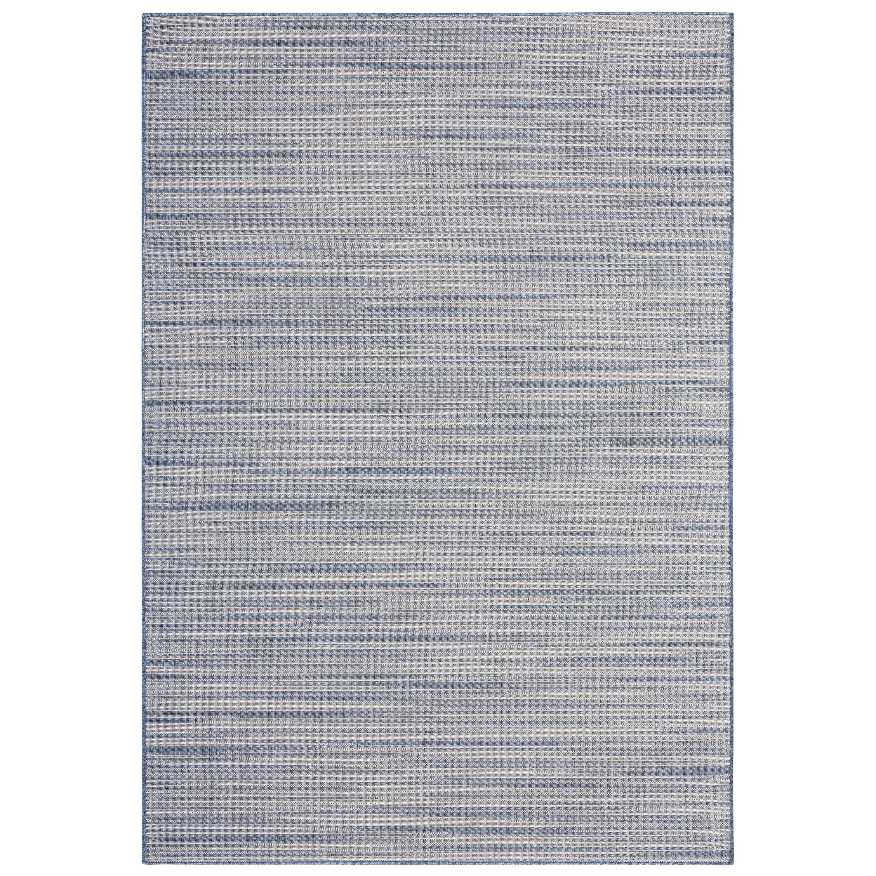 Nicole Miller Abstract Blue Indoor / Outdoor Area Rug