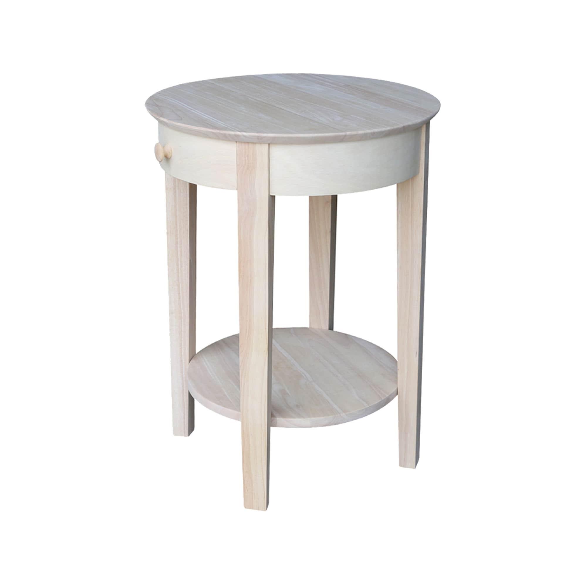 International Concepts Phillips Accent Table Includes Drawer