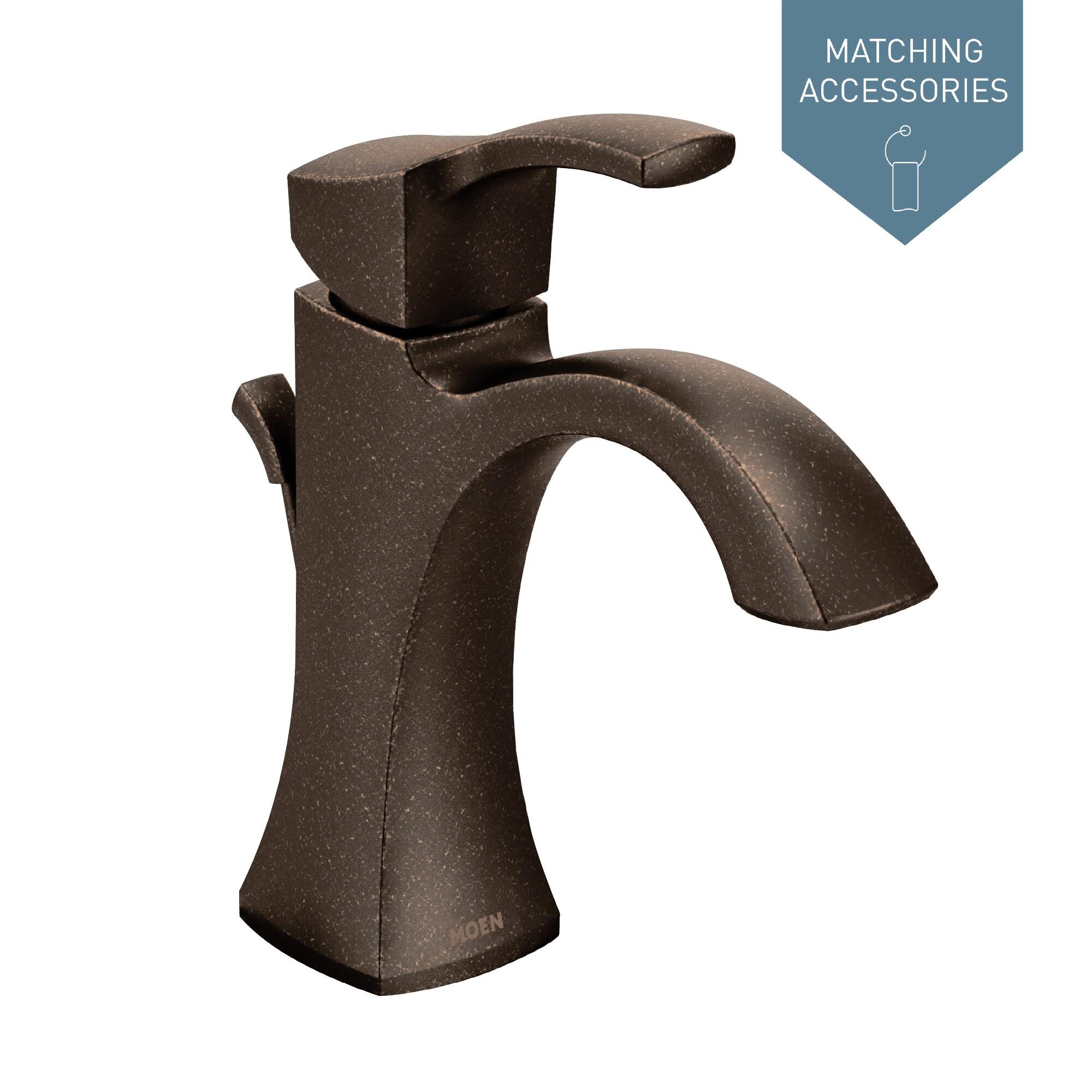 Moen Voss Single Hole Bathroom Faucet with Drain Assembly