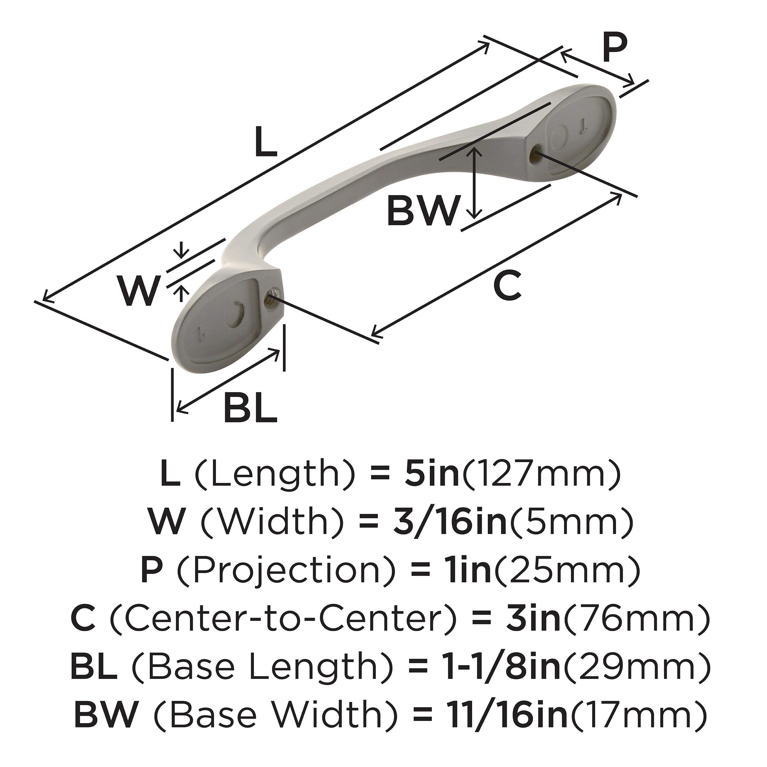 3 in. Allison Pull, Satin Nickel