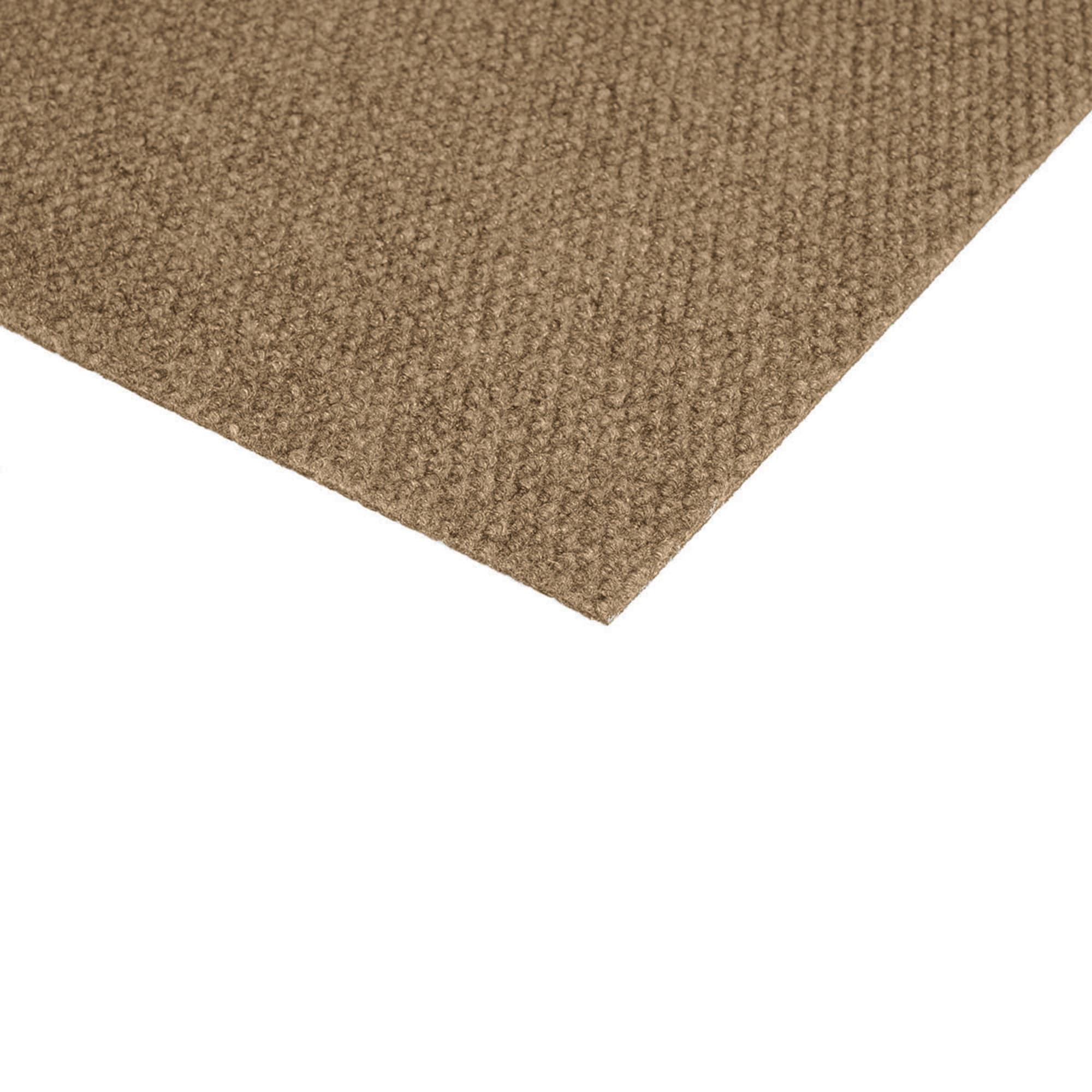 18" 16pk Hobnail Carpet Tiles Chestnut - Foss Floors: Indoor/Outdoor, Easy Install, Pet-Friendly