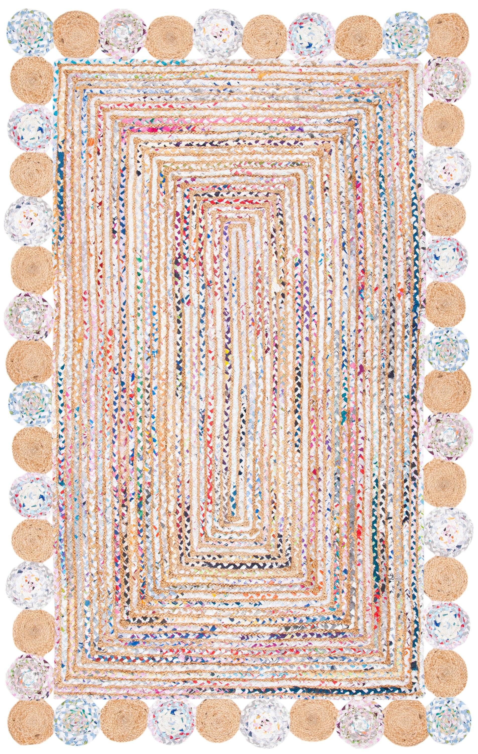 Cape Cod CAP201 Woven Indoor Area Rug - Beige/Multi - 8'x10' - Safavieh