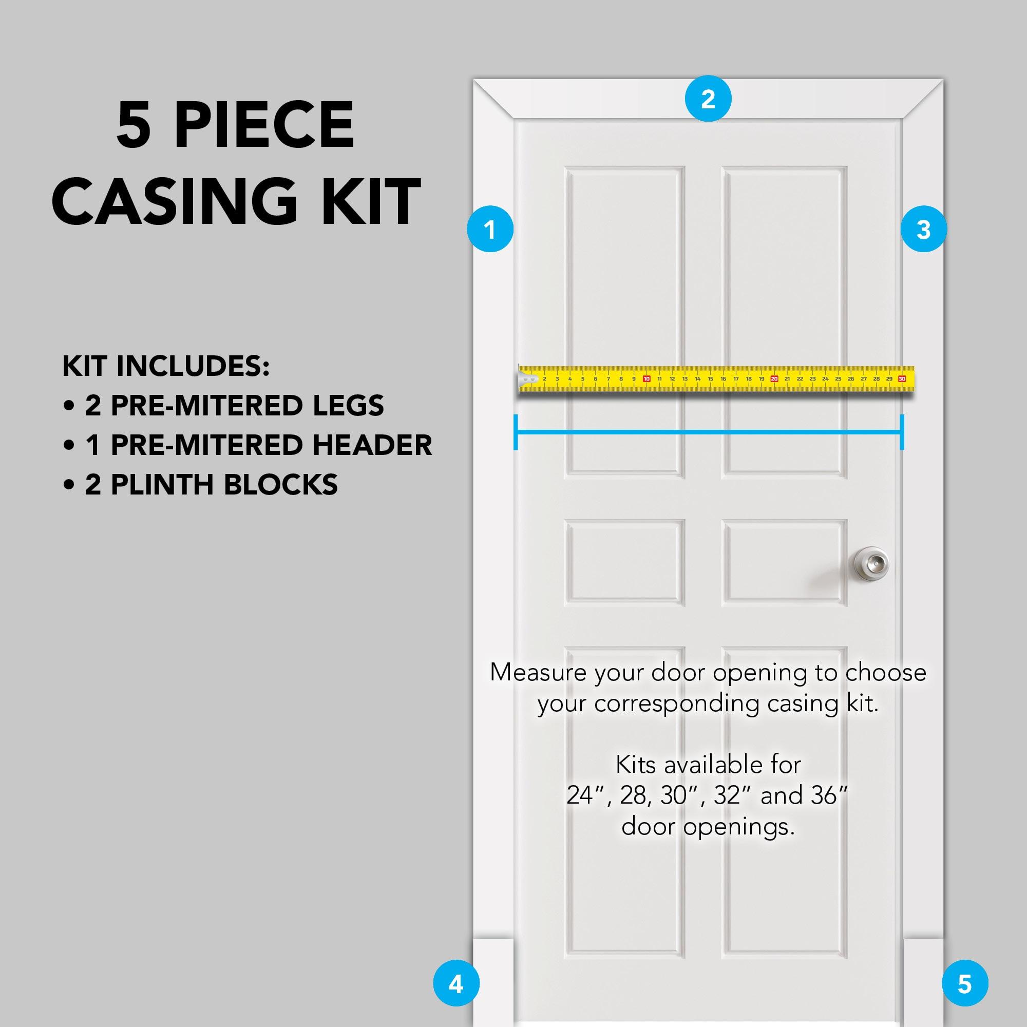 Ornamental Mouldings 2.5 In. D X 3.5 In. W X 82 In. L Unfinished Casing Kit