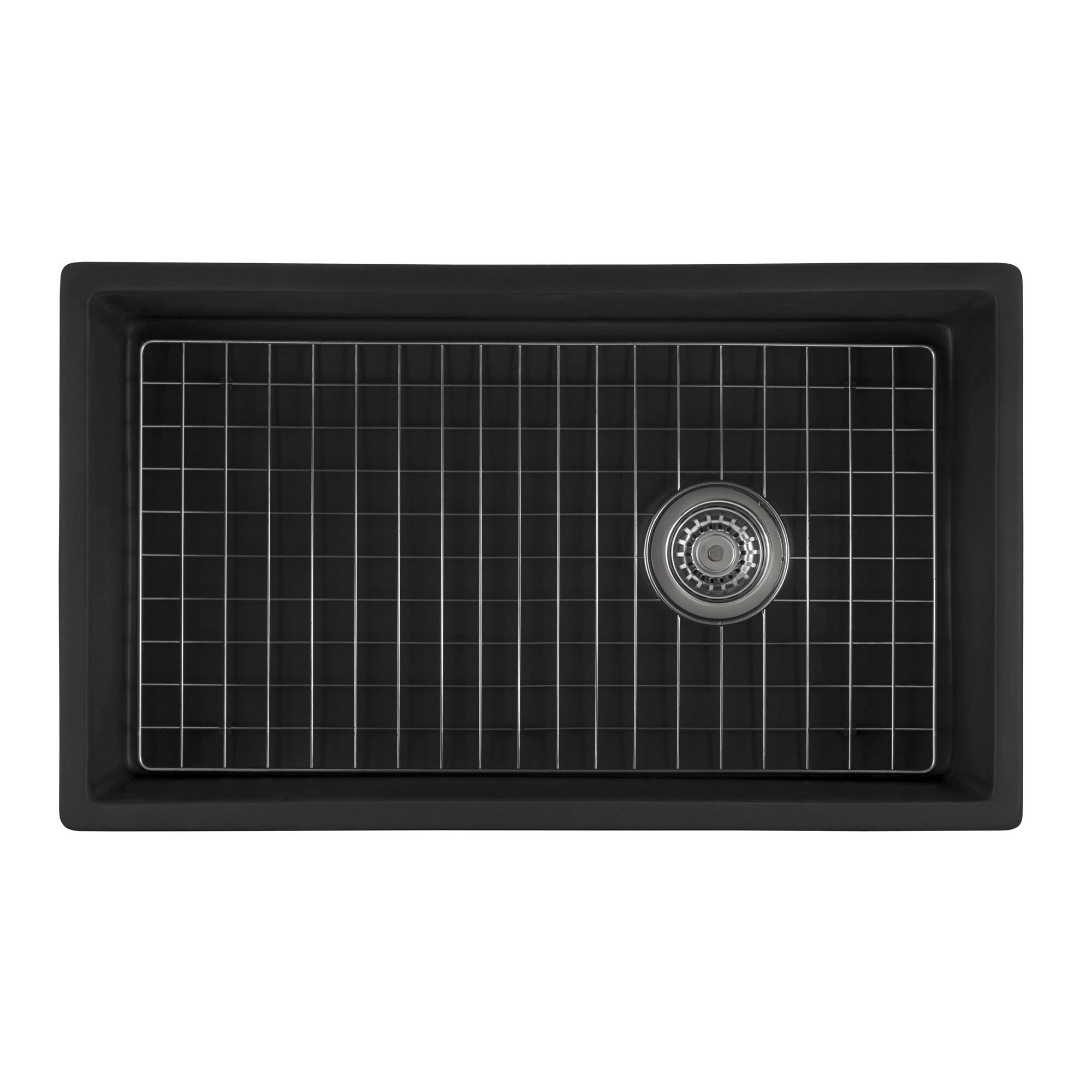 Ruvati 30-inch Fireclay Modern Farmhouse Kitchen Sink Single Bowl