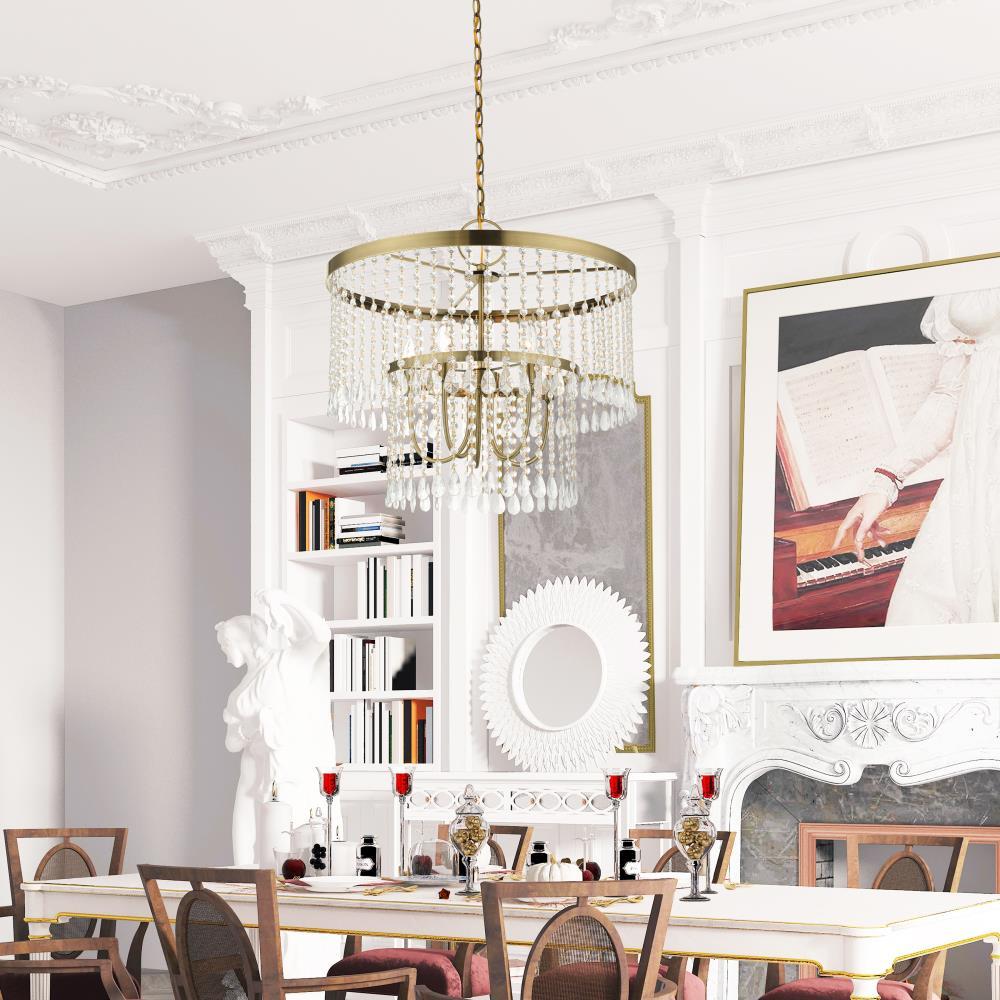 Livex Lighting Elizabeth 5 - Light Pendant in  Antique Brass