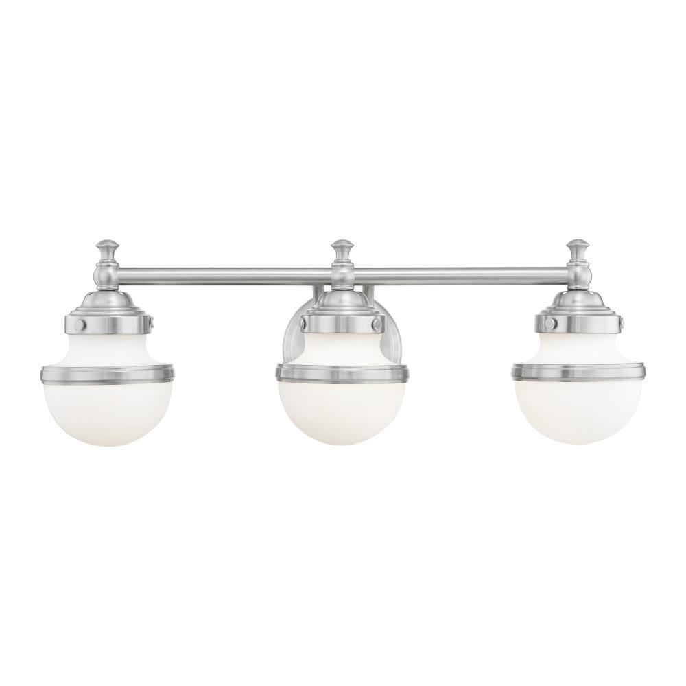 Livex Lighting Oldwick 3 - Light Vanity in  Brushed Nickel