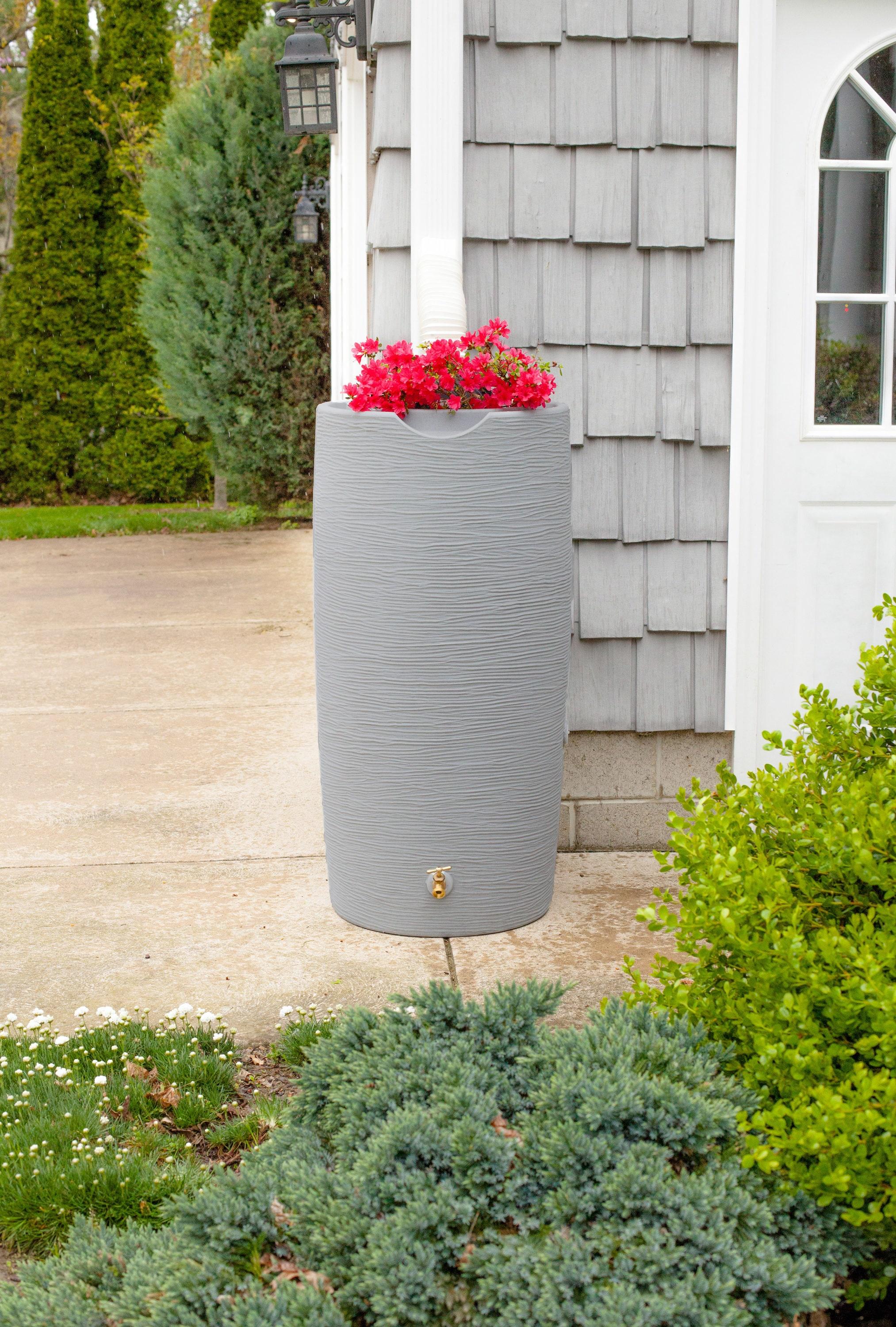 Good Ideas Impressions Stone 50 Gallon Rain Saver - Light Granite