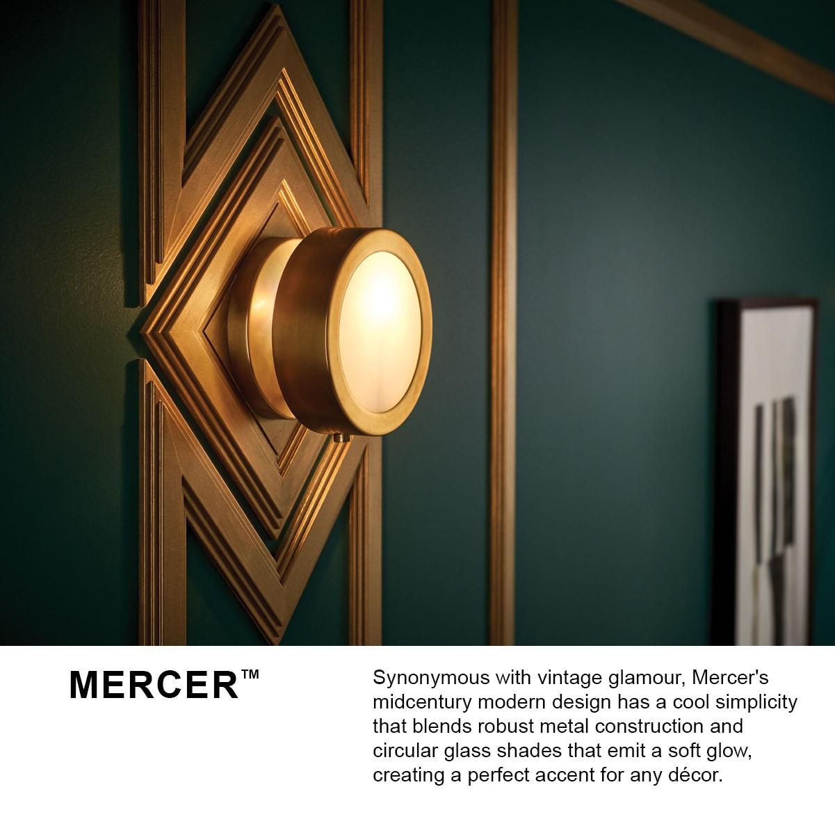 Mercer Steel Metal Flush Mounted Sconce