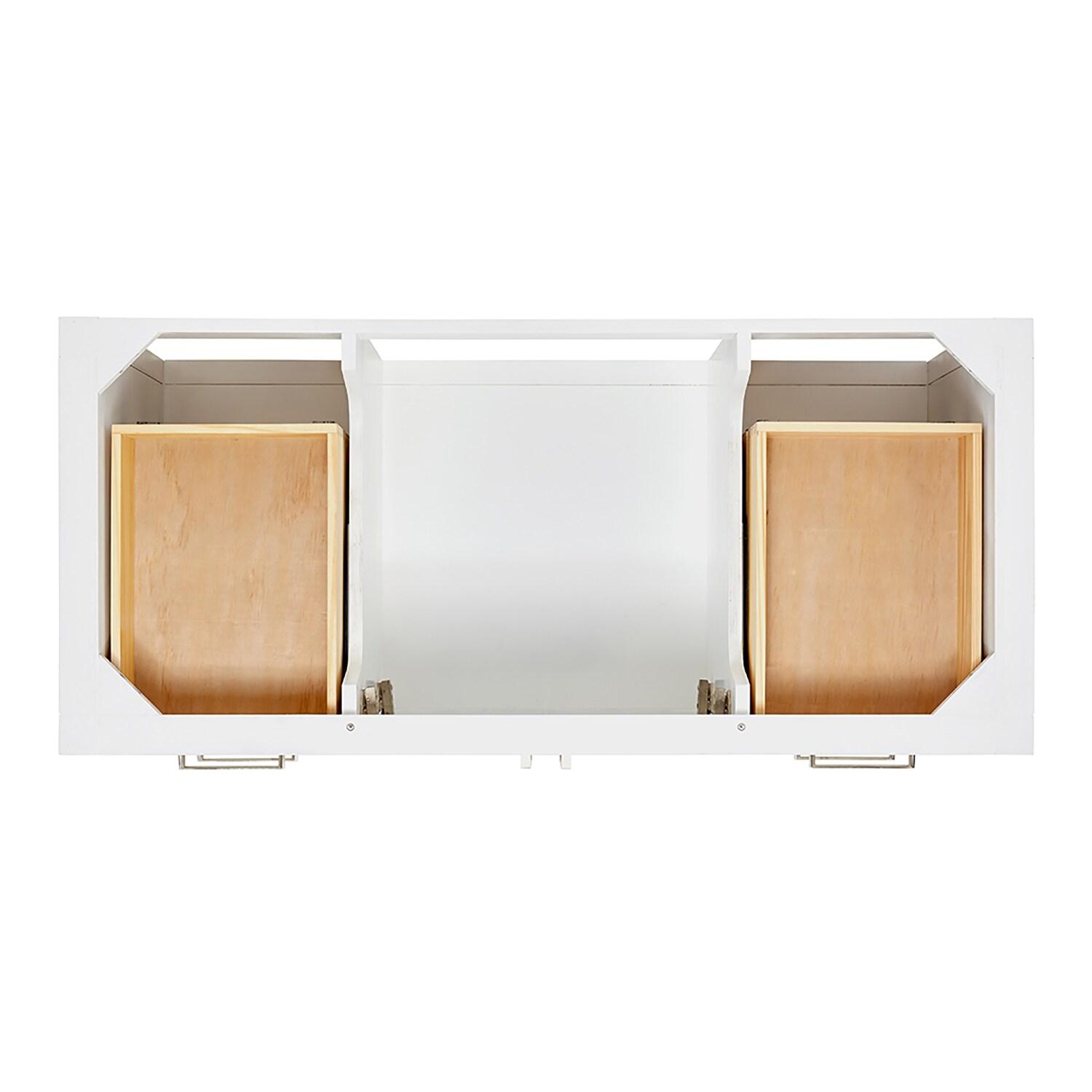 48'' White Solid Wood Single Bathroom Vanity Base