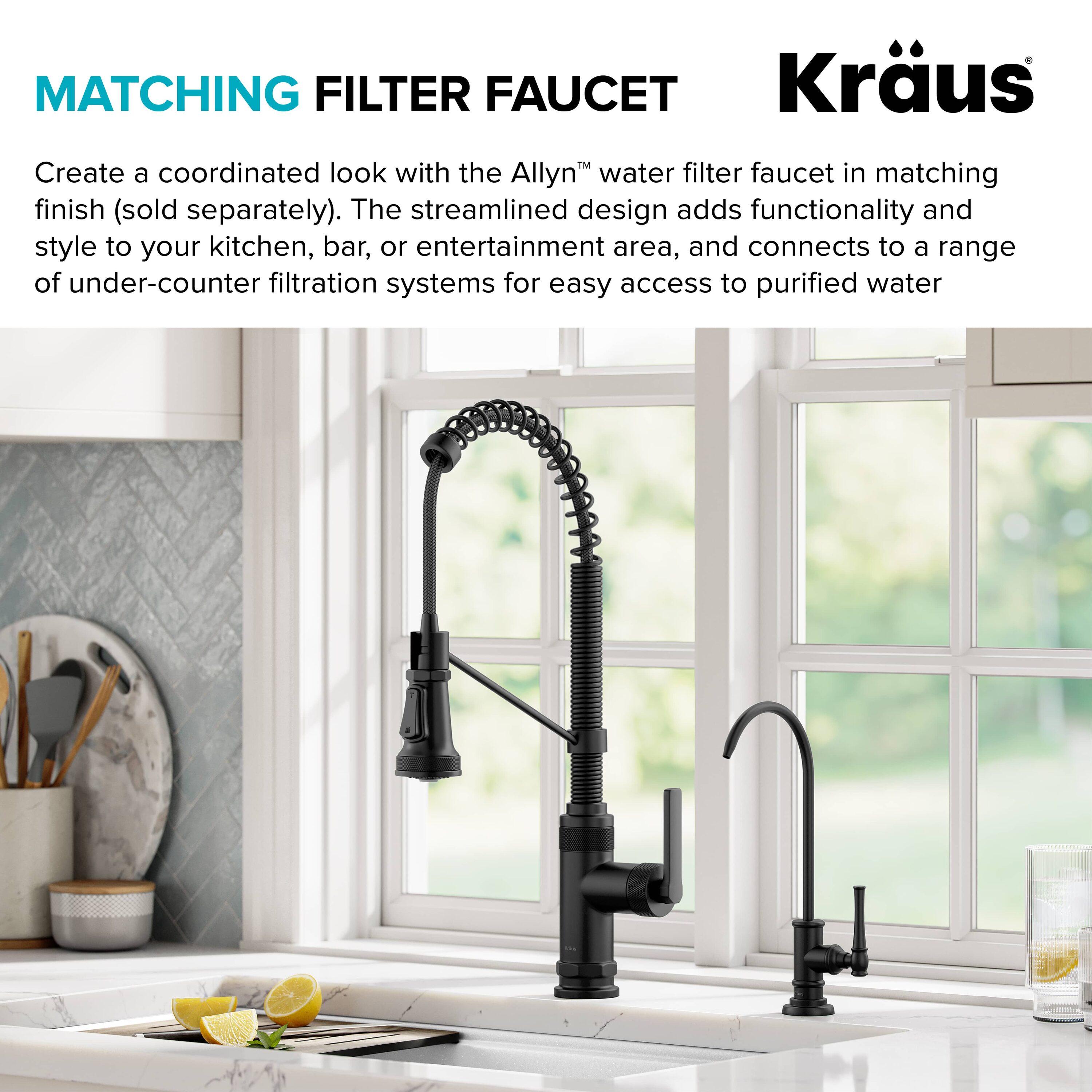 KRAUS Bolden Commercial Style 2-Function Single Handle Pull Down Kitchen Faucet