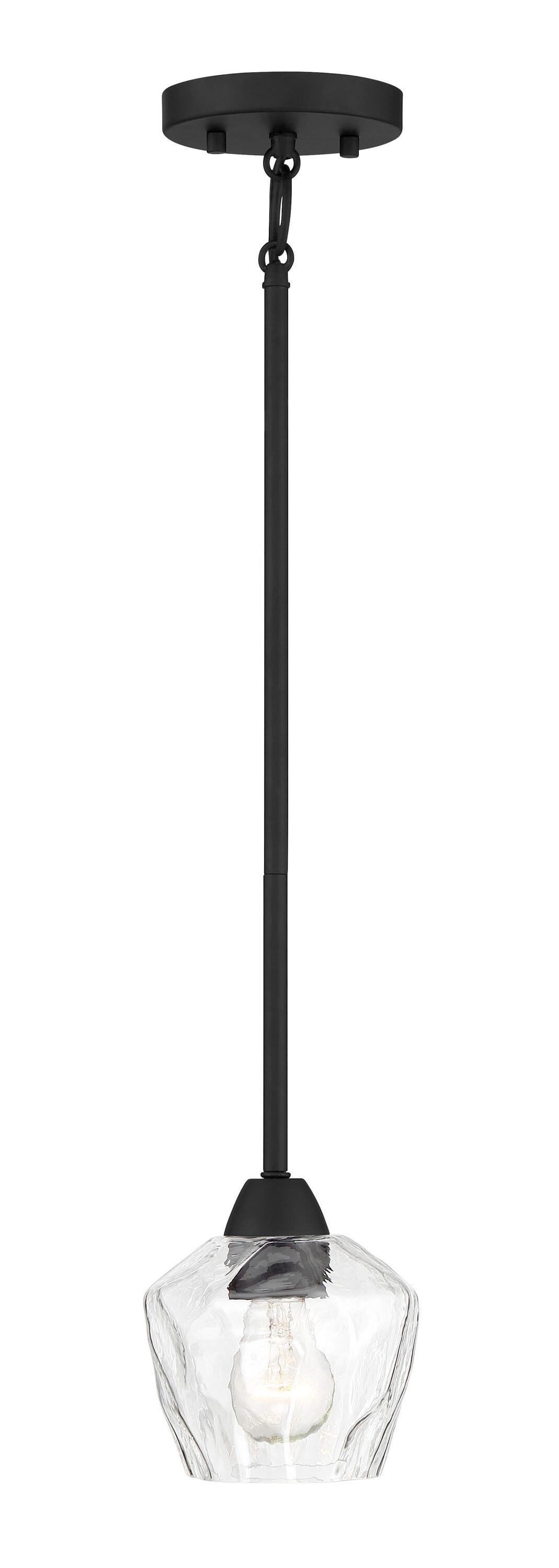 1 Light Convertible Mini Pendant-Coal Finish    -Traditional Installation Minka Lavery 2171-66A