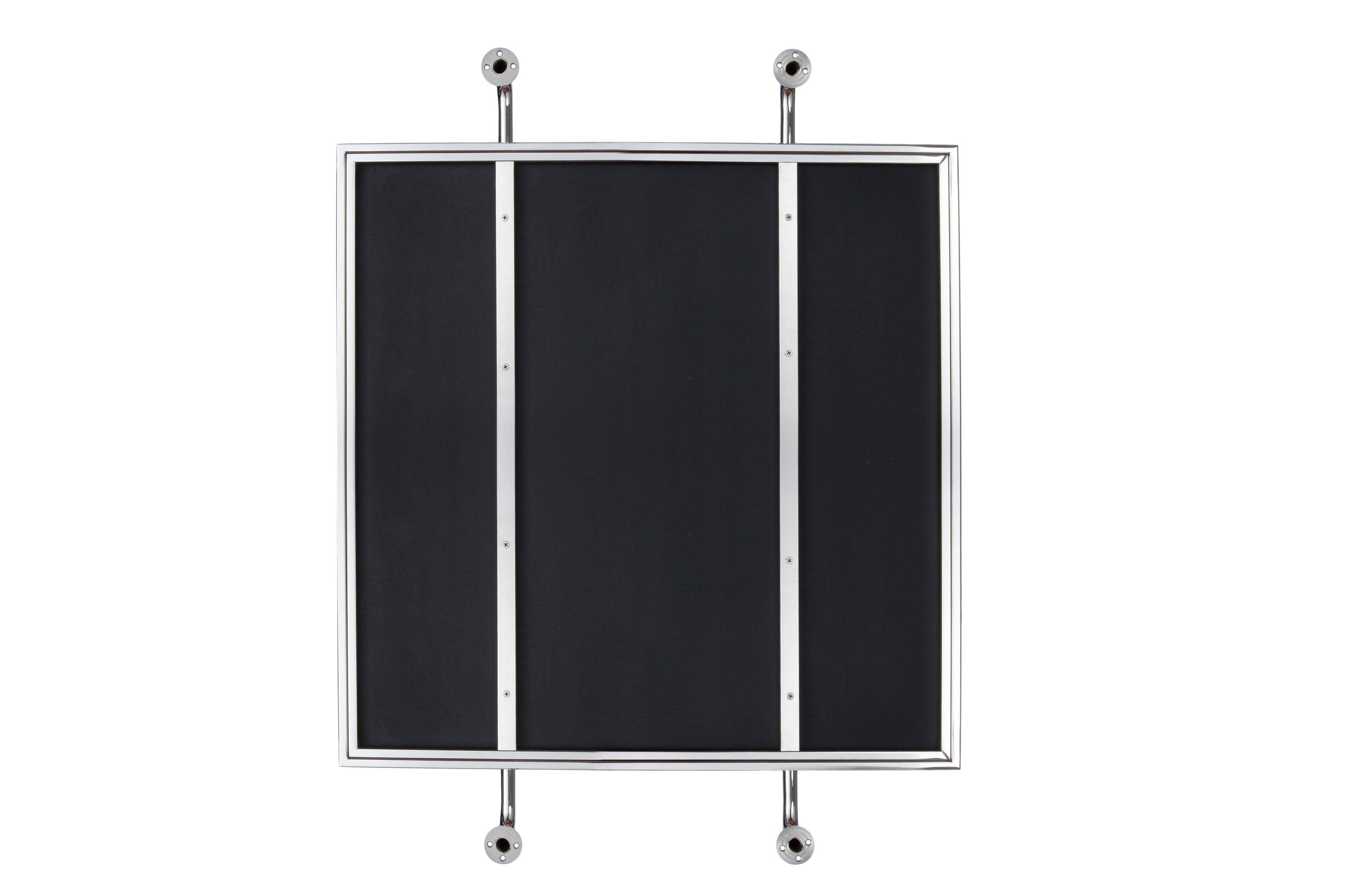 Varaluz Tycho 32x26 Pipe Mounted Wall Mirror - Polished Nickel