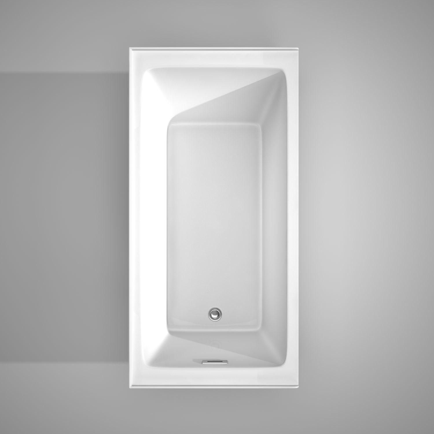Grayley 60'' x 30'' Alcove Soaking Acrylic Bathtub