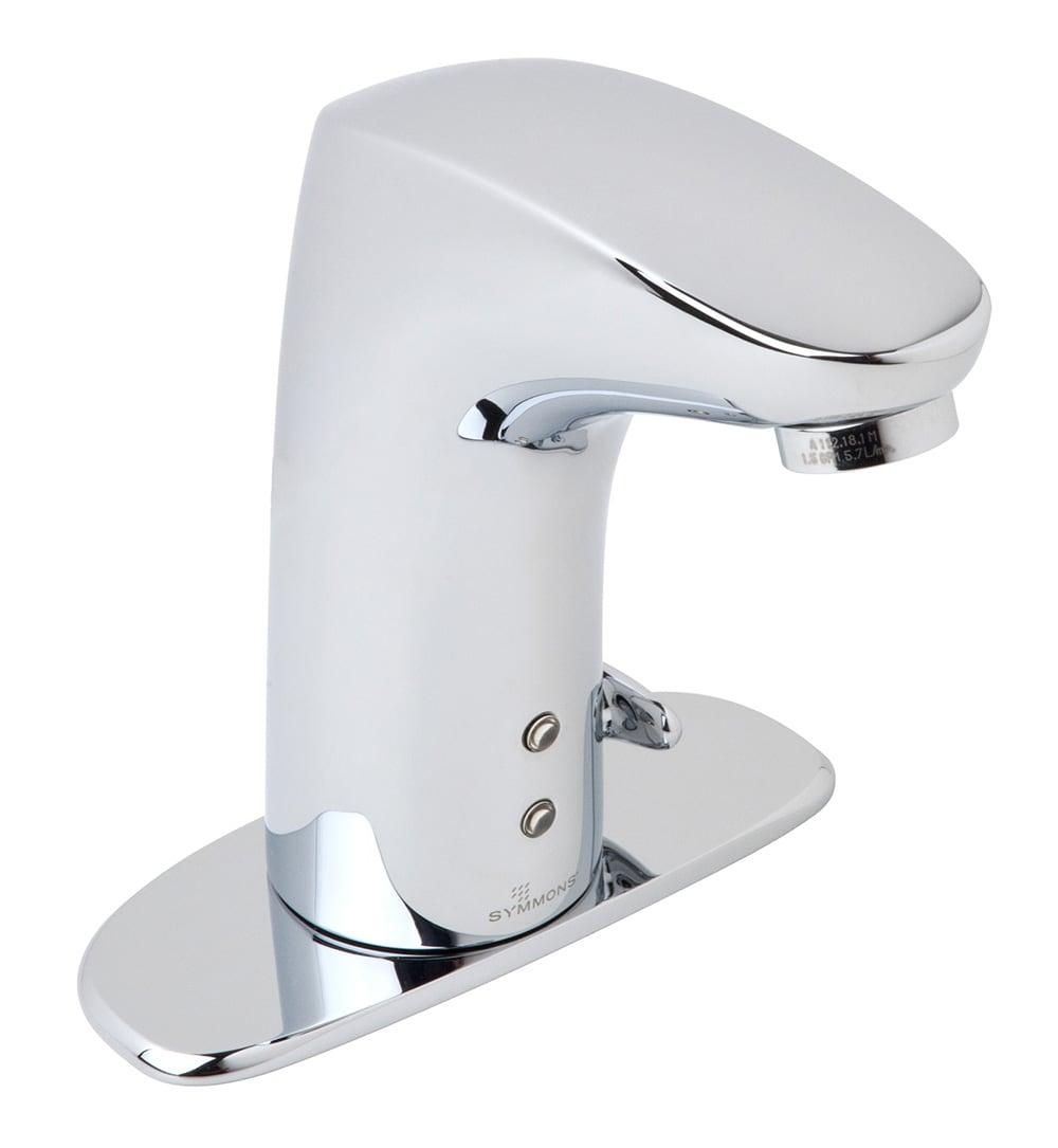 ActivSense Battery Powered Touchless Single Hole Bathroom Faucet with Deck Plate