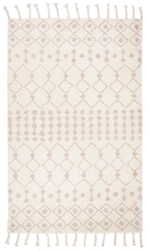 Casablanca CSB203 Hand Tufted Indoor Area Rug - Ivory/Beige - 4'x6' - Safavieh