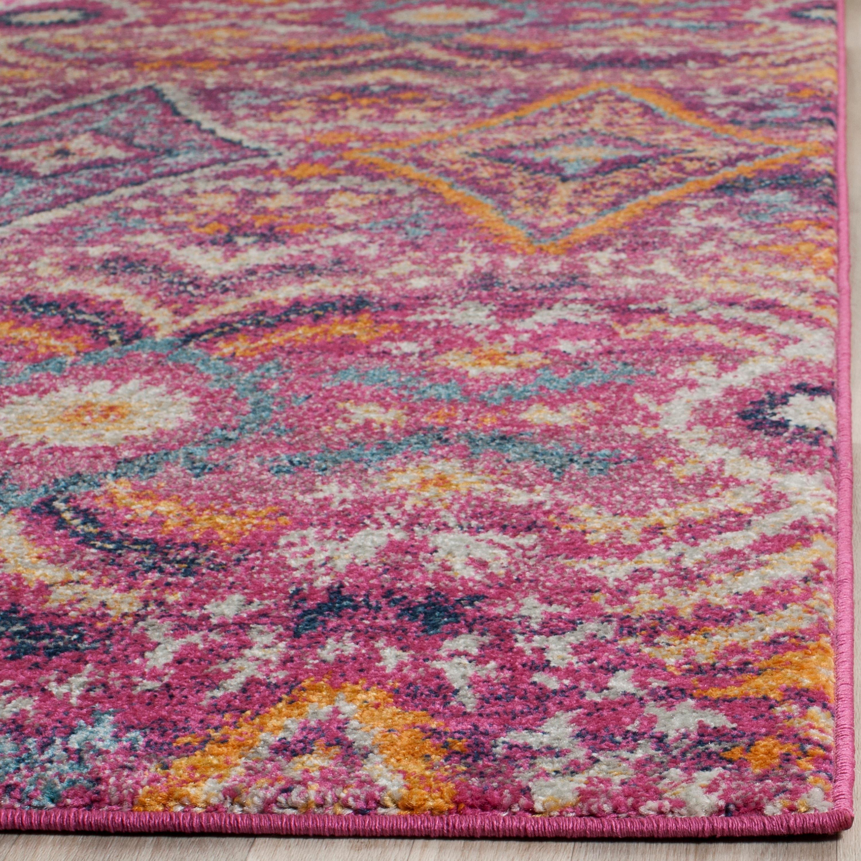 Madison MAD610 Power Loomed Indoor Area Rug - Fuchsia/Multi - 10'x14' - Safavieh.