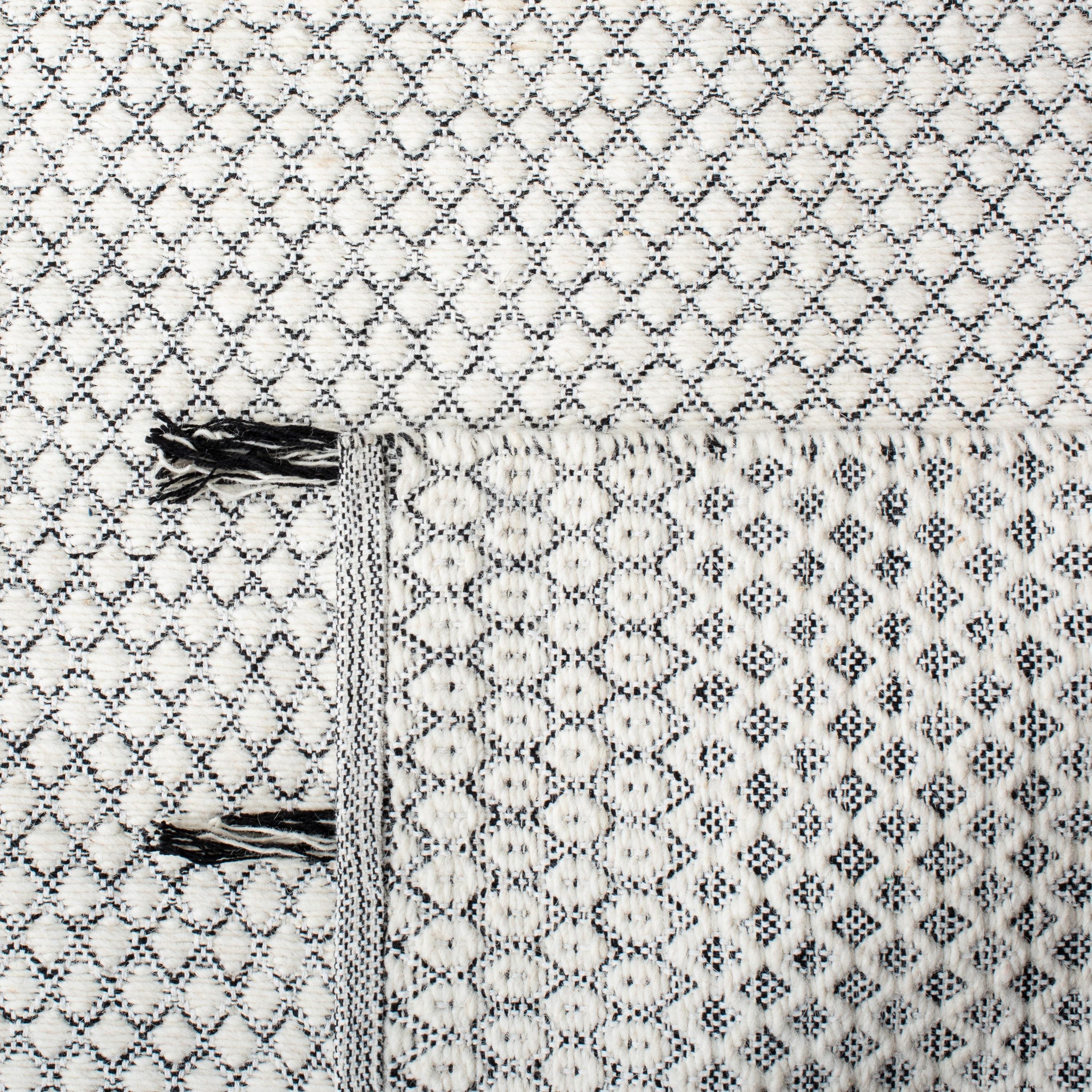 Montauk MTK813 Hand Woven Area Rug - Ivory/Black - 3'x5' - Safavieh.