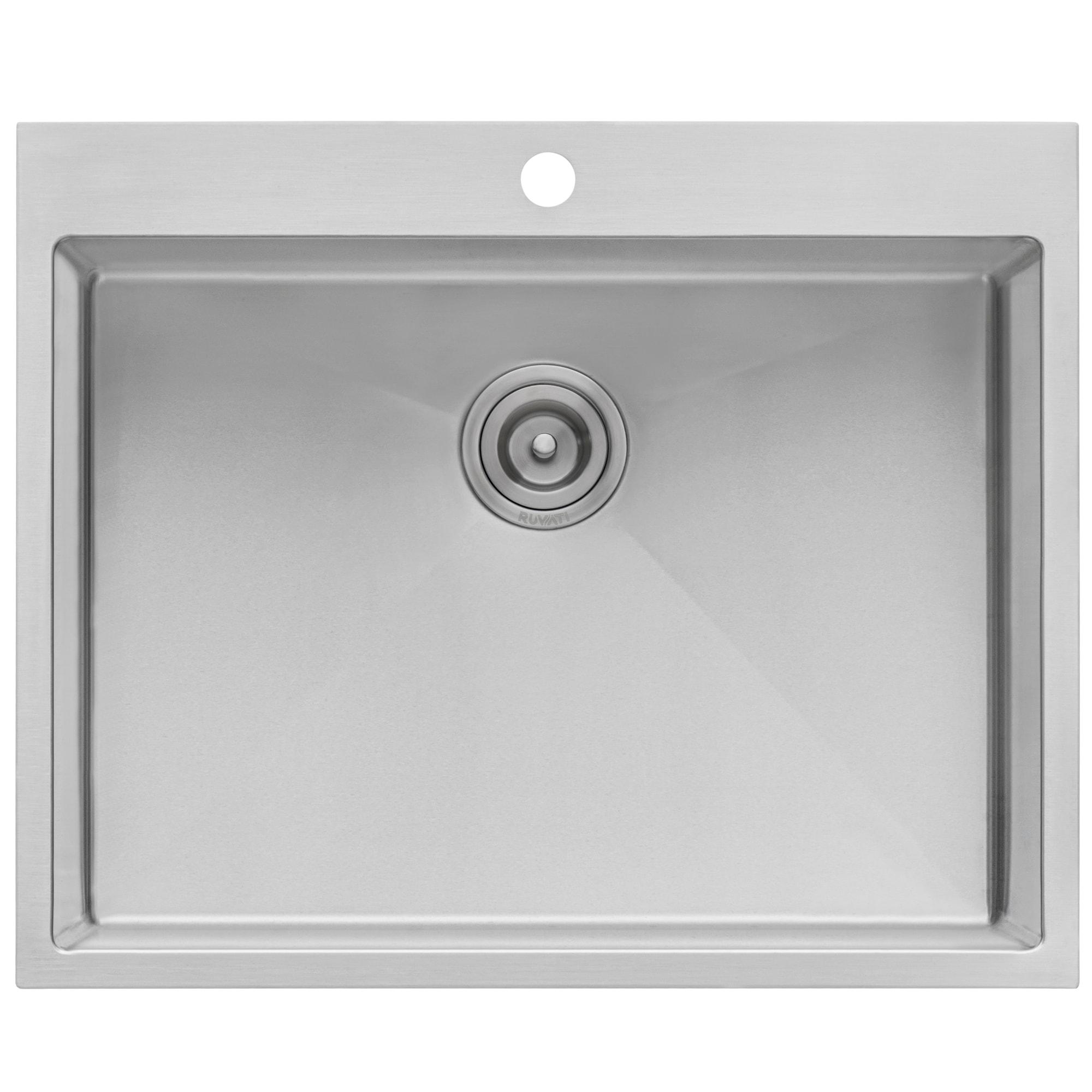 22 x 12 in. Topmount Laundry Deep Utility Sink with 16 Gauge Stainless Steel
