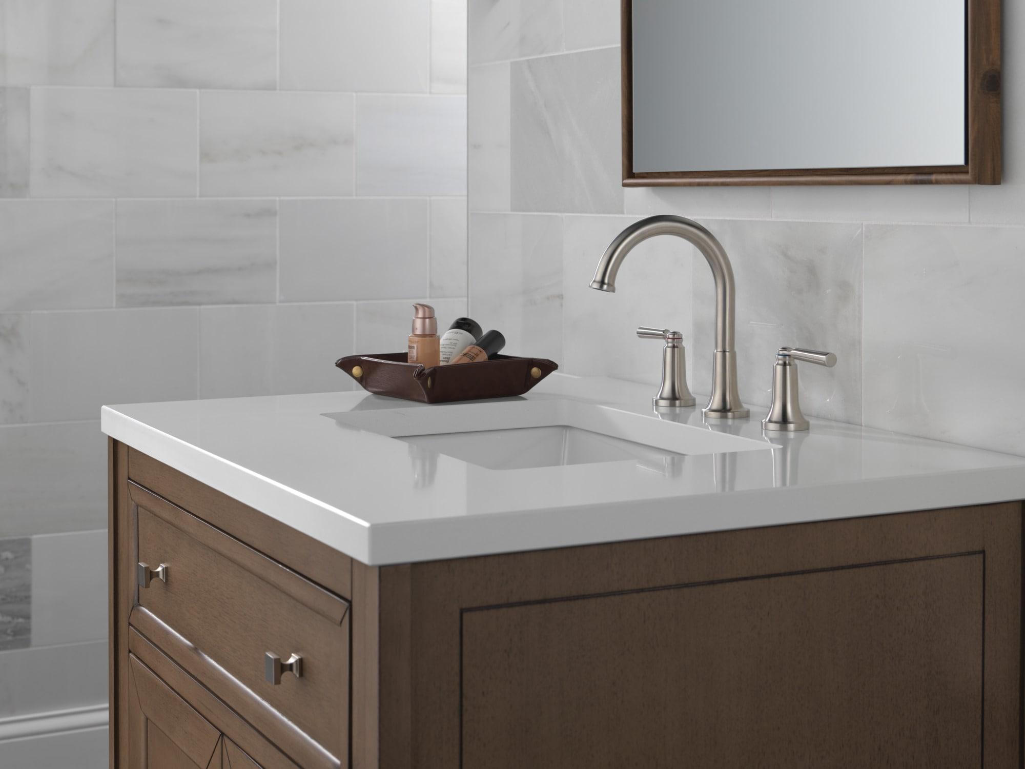 SAYLOR™ Widespread Bathroom Faucet 3 Hole, 2-handle Bathroom Sink Faucet with Drain Assembly