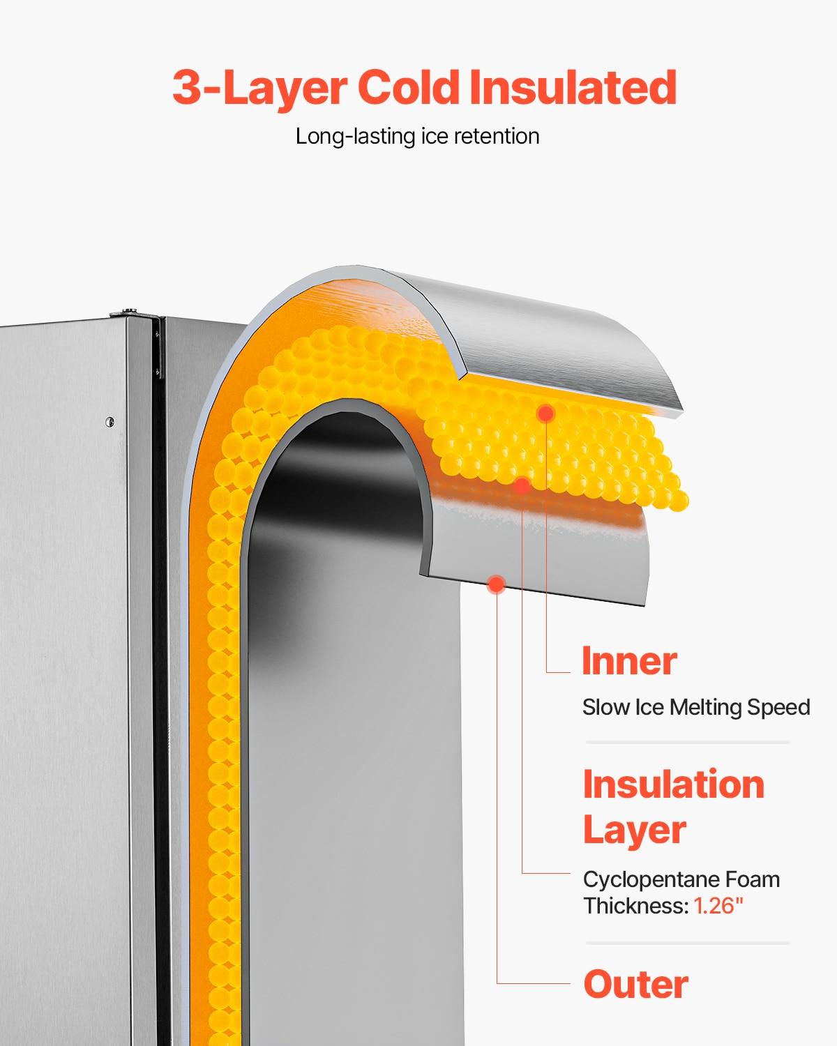 VEVOR VEVOR Soft Serve Ice Cream Machine Maker