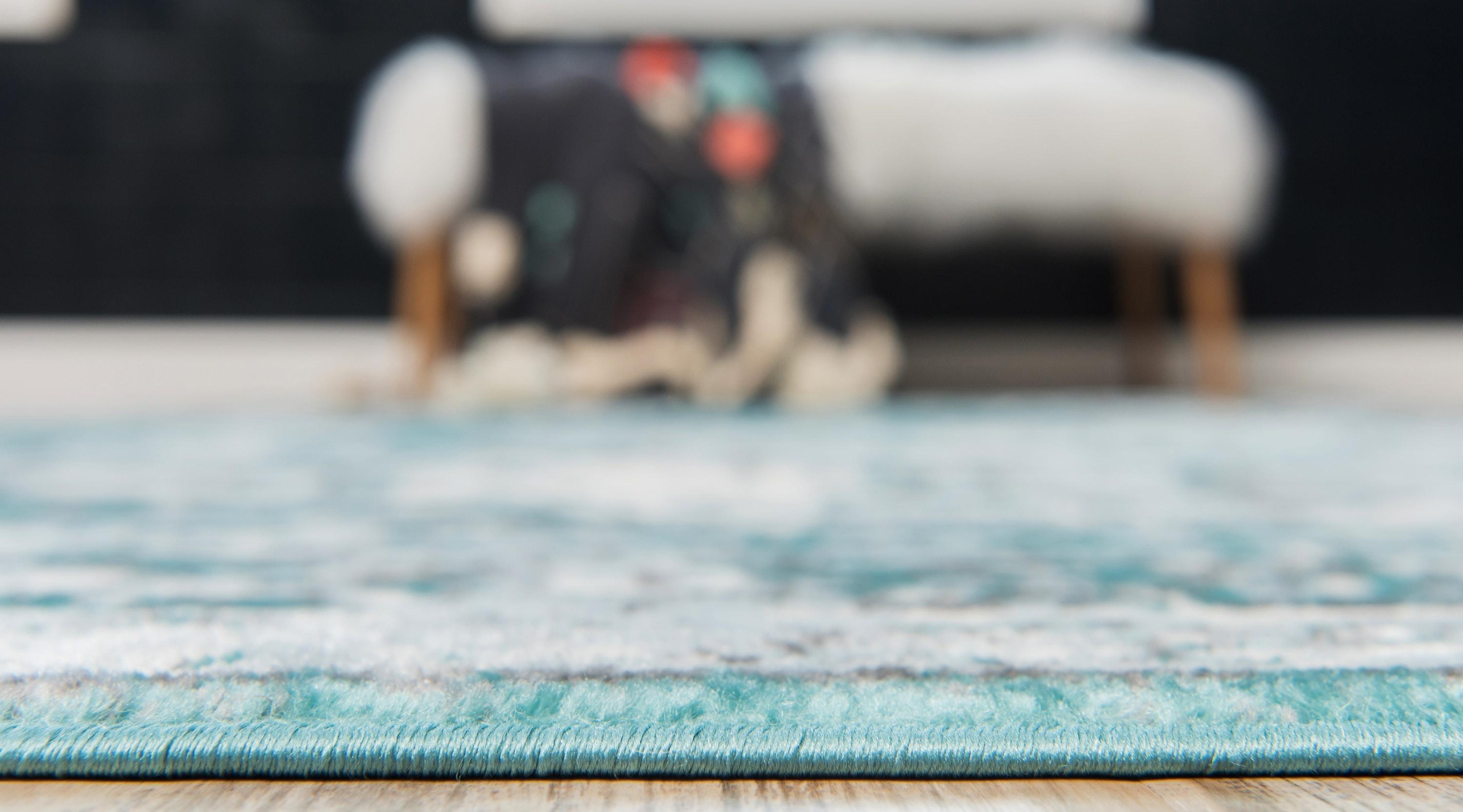 Unique Loom 8' 0 x 11' 0 Sofia Salle Garnier Turquoise Area Rug