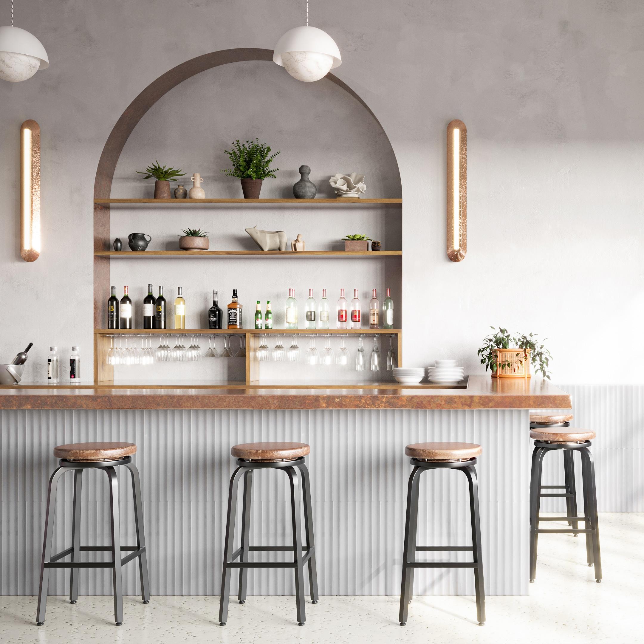 Radiant Fluted 4.43'' W x 17.62'' L Crackled Ceramic Subway Wall Tile (9.26 Sq. Ft. / Case)