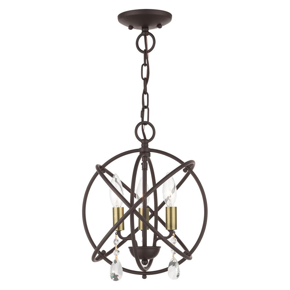 Livex Lighting Aria 3 - Light Chandelier in  Bronze