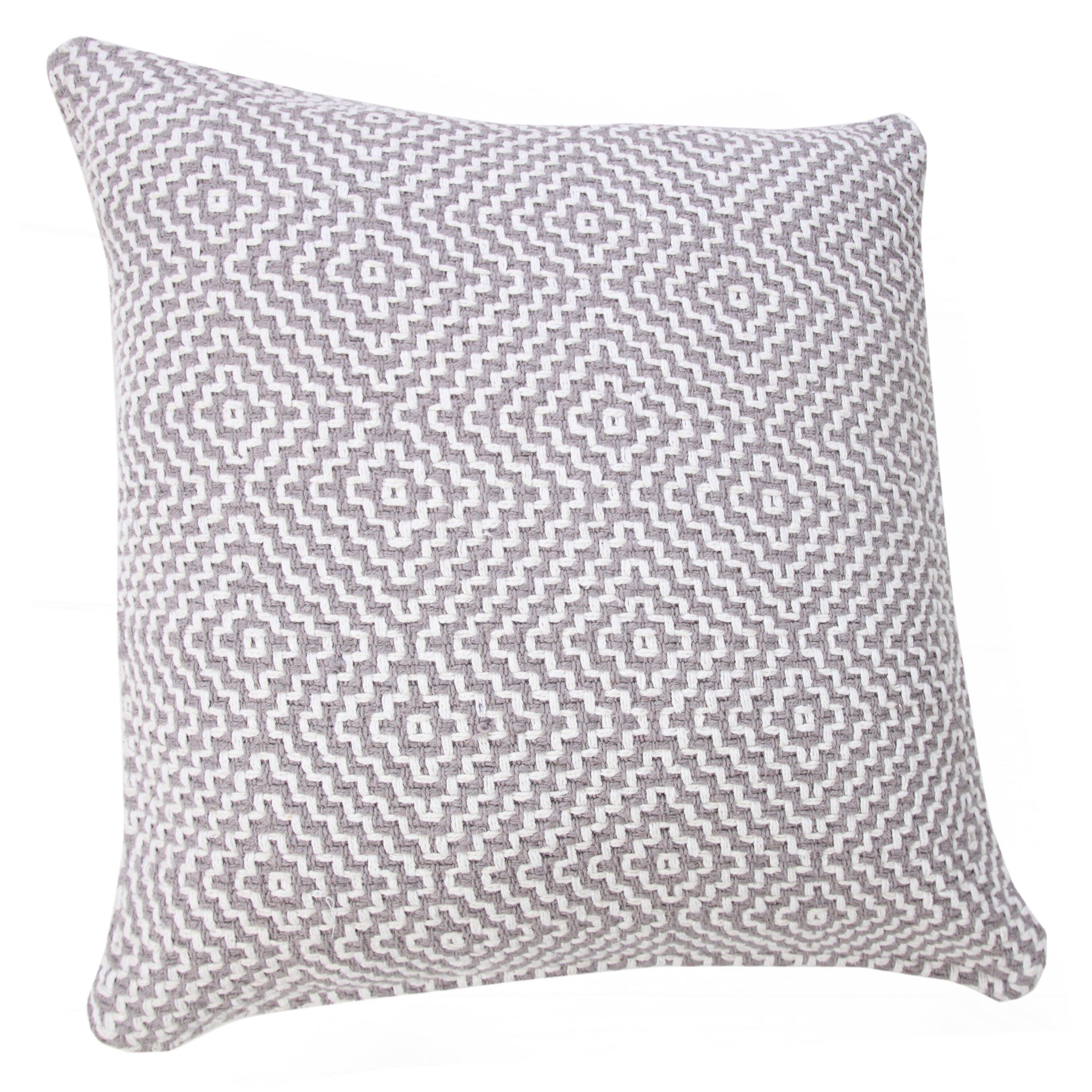 George Oliver Droitwich Geometric Cotton Reversible Throw Pillow