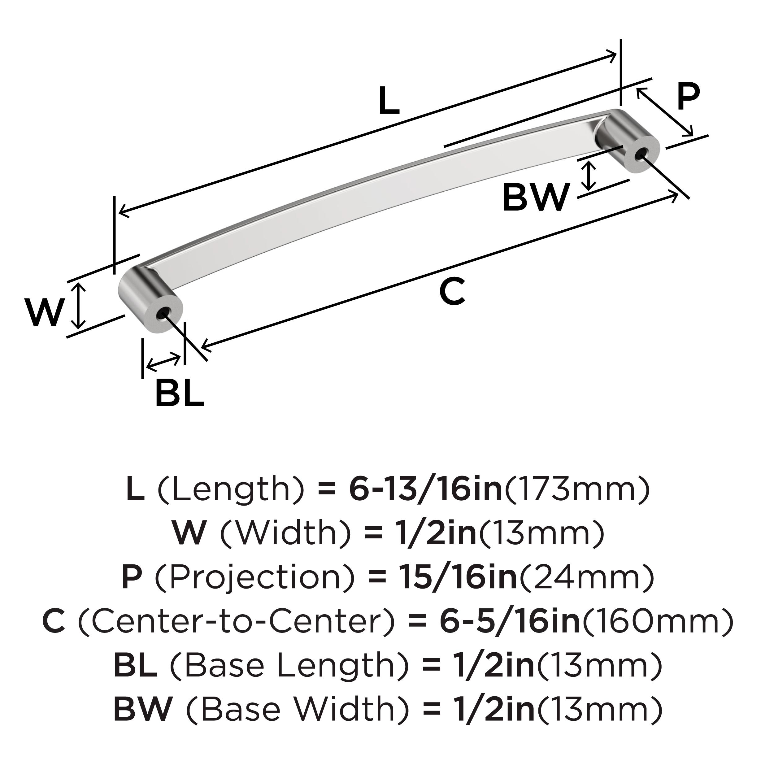 Rift 6-5/16 inch (160mm) Center-to-Center