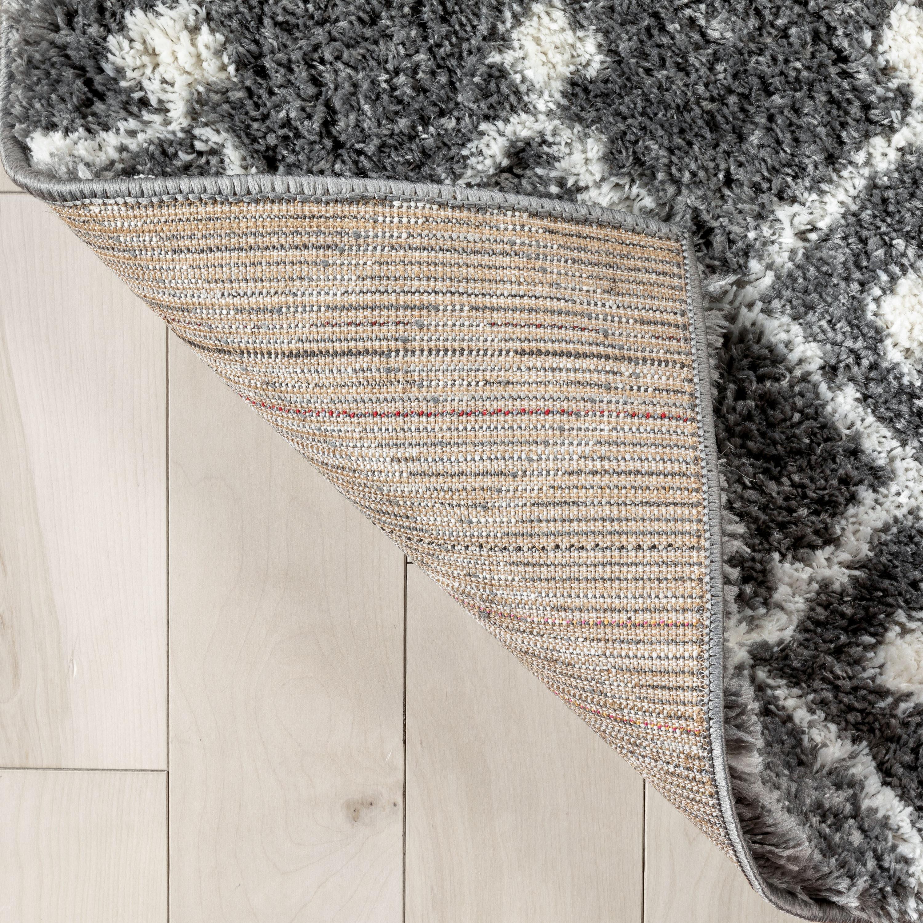 Well Woven Celeste Moroccan Area Rug, 3.92' x 5.25', Irresistibly Thick Shag Pile, Easy To Clean